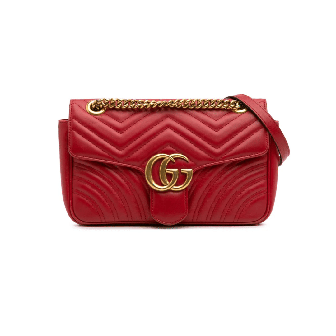 Elite Hours small GG Marmont Leather Matelase Flap crossbody bag