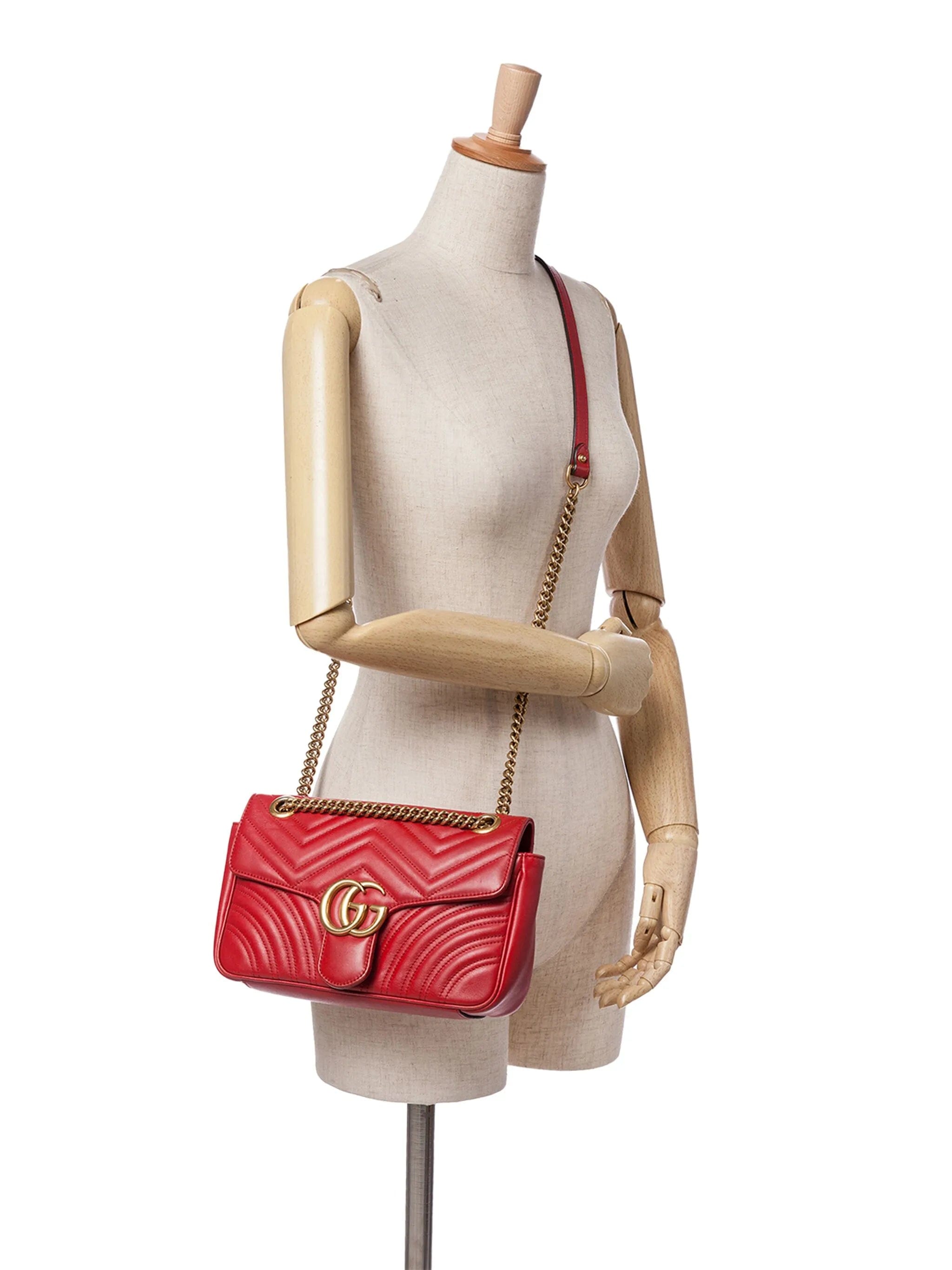 Elite Hours small GG Marmont Leather Matelase Flap crossbody bag
