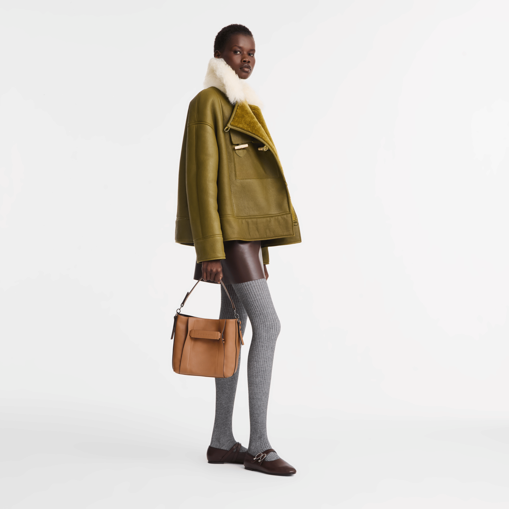 Long Champ Longchamp Longchamp 3D S Crossbody bag Natural