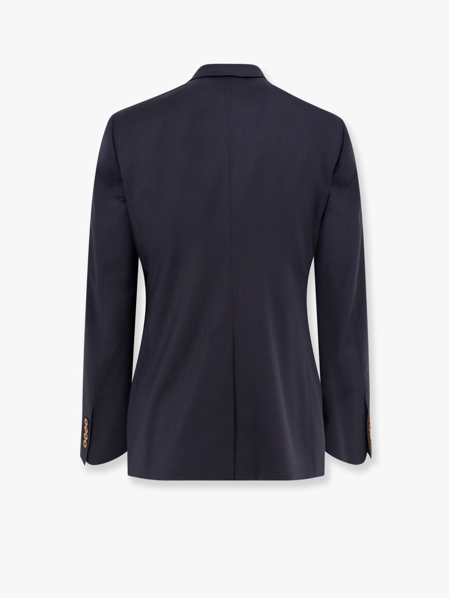 Dolce & Gabbana Stretch virgin wool blazer with frontal logo patch