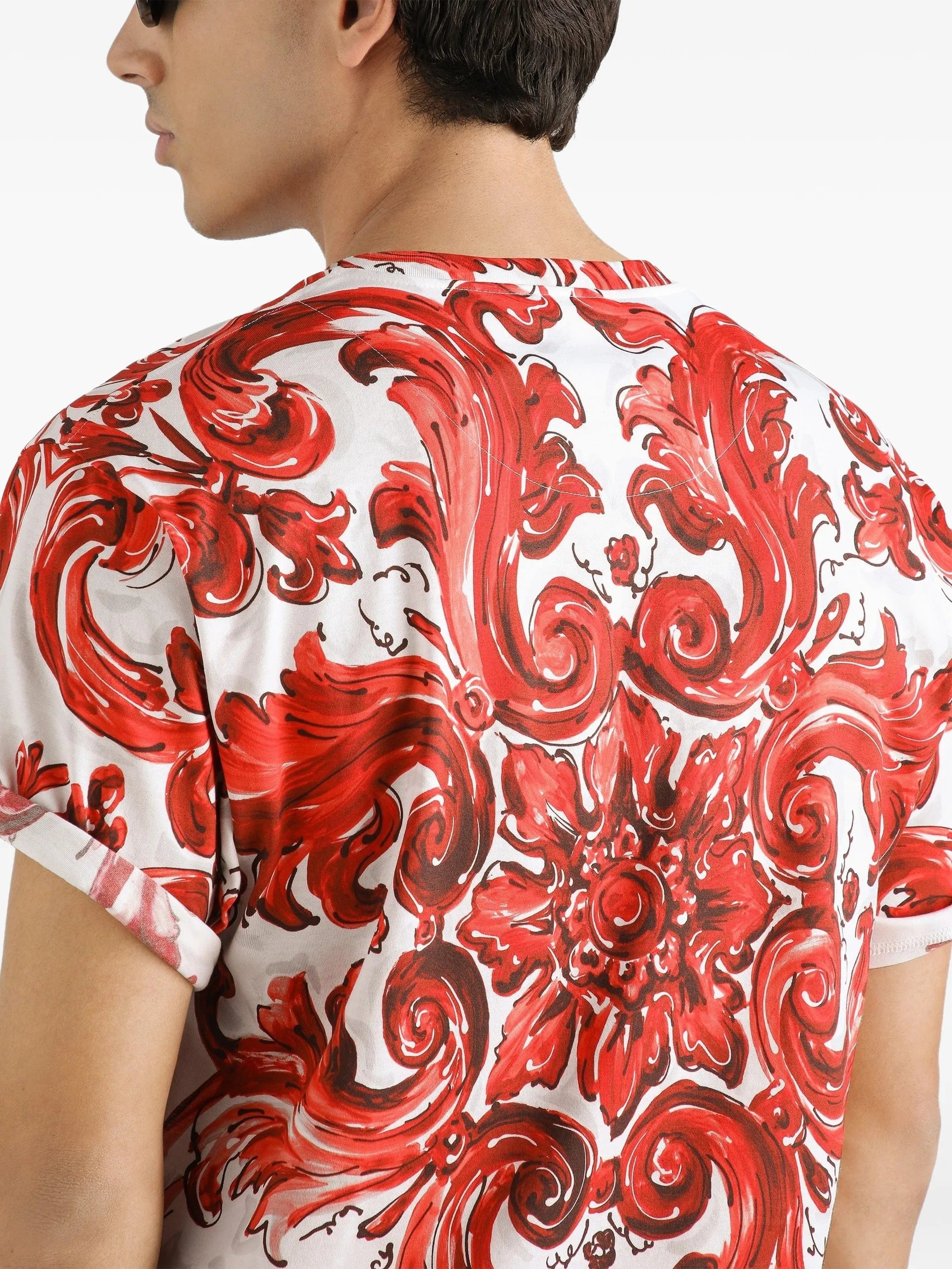 Dolce & Gabbana Majolica - print cotton t - shirt