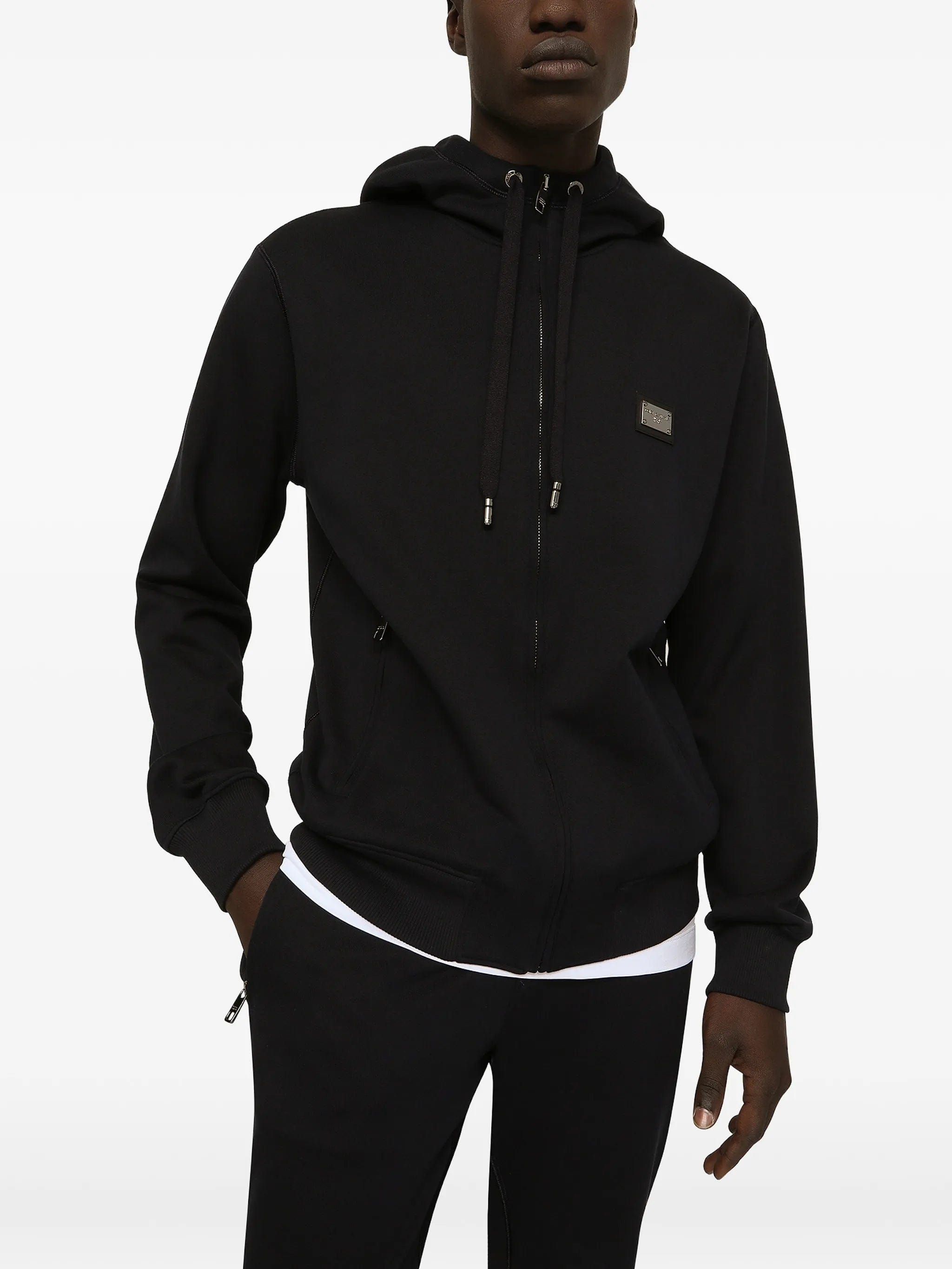 Dolce & Gabbana hooded zi - up sweatshirt