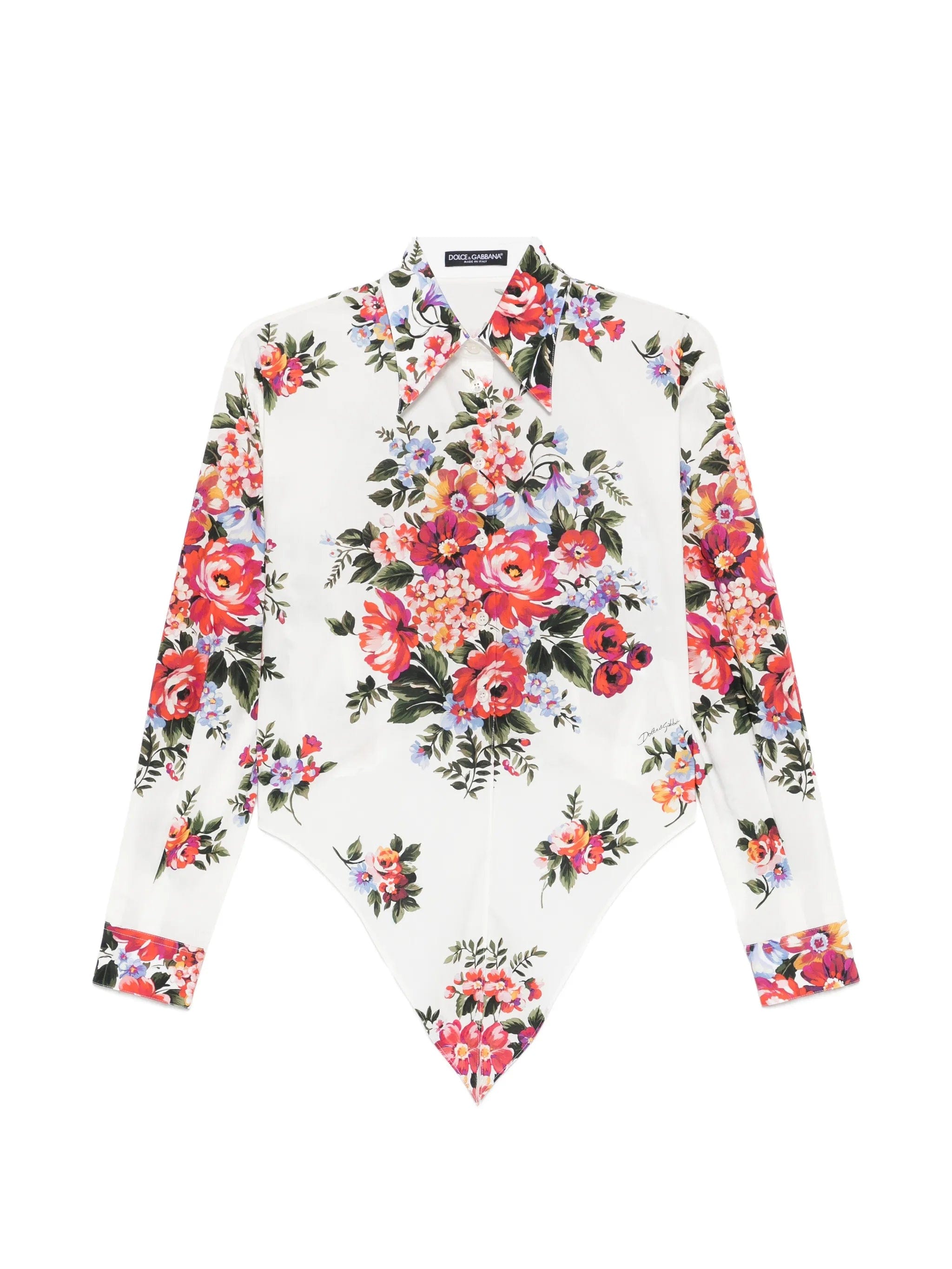 Dolce & Gabbana bouquet - print cotton shirt