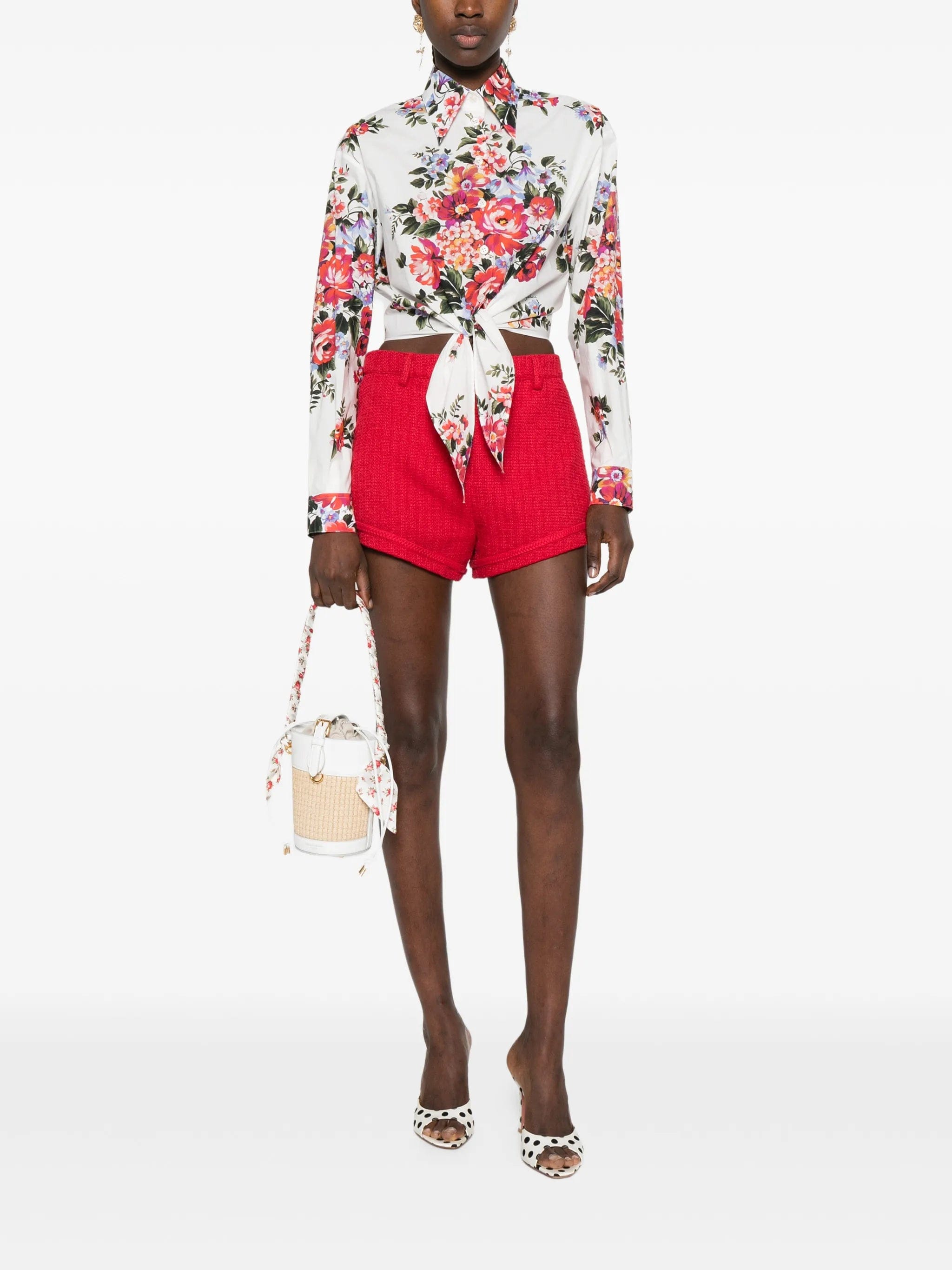 Dolce & Gabbana bouquet - print cotton shirt
