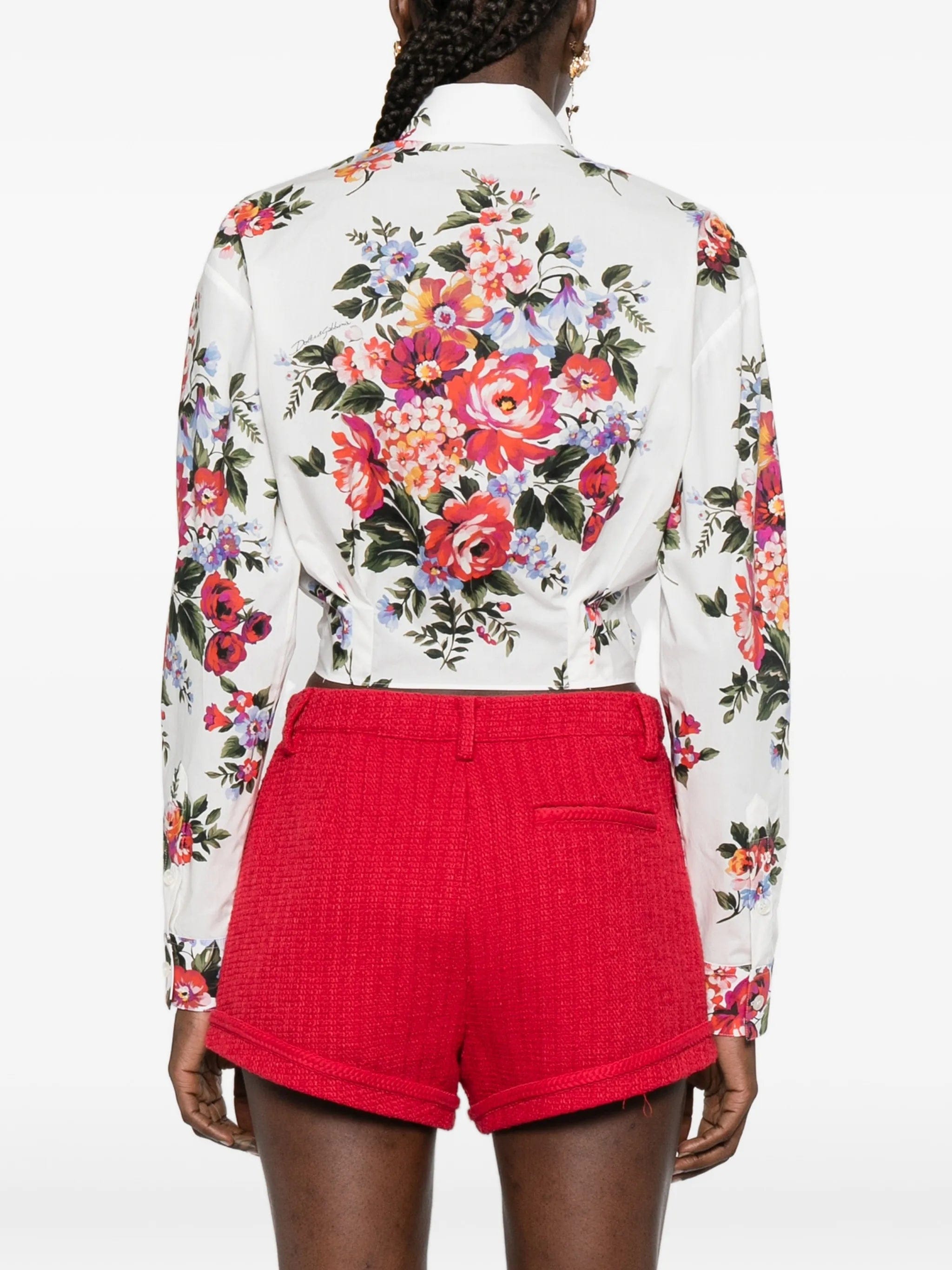 Dolce & Gabbana bouquet - print cotton shirt