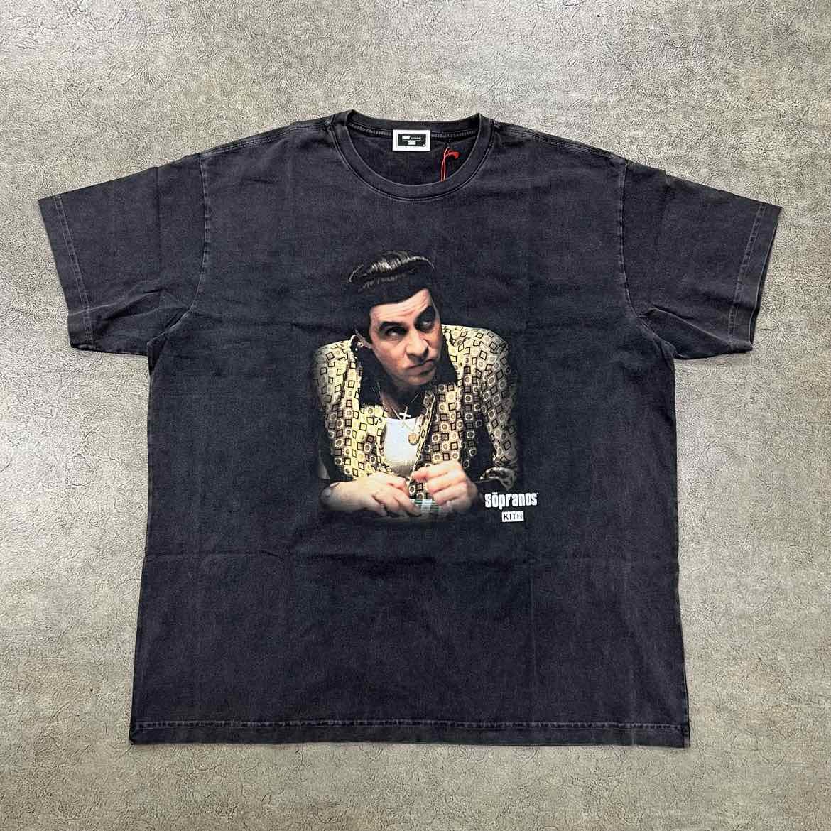 Kith T - Shirt SILVIO VIGNETTE Black New Size XL