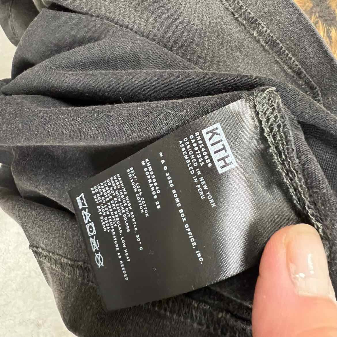 Kith T - Shirt SILVIO VIGNETTE Black New Size XL