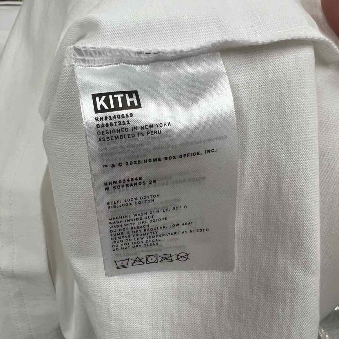 Kith T - Shirt NUOVO VESUVIO White New Size XL