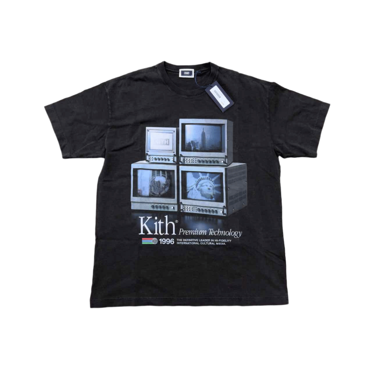 Kith T - Shirt TECHNOLOGY 1996 Black New Size M