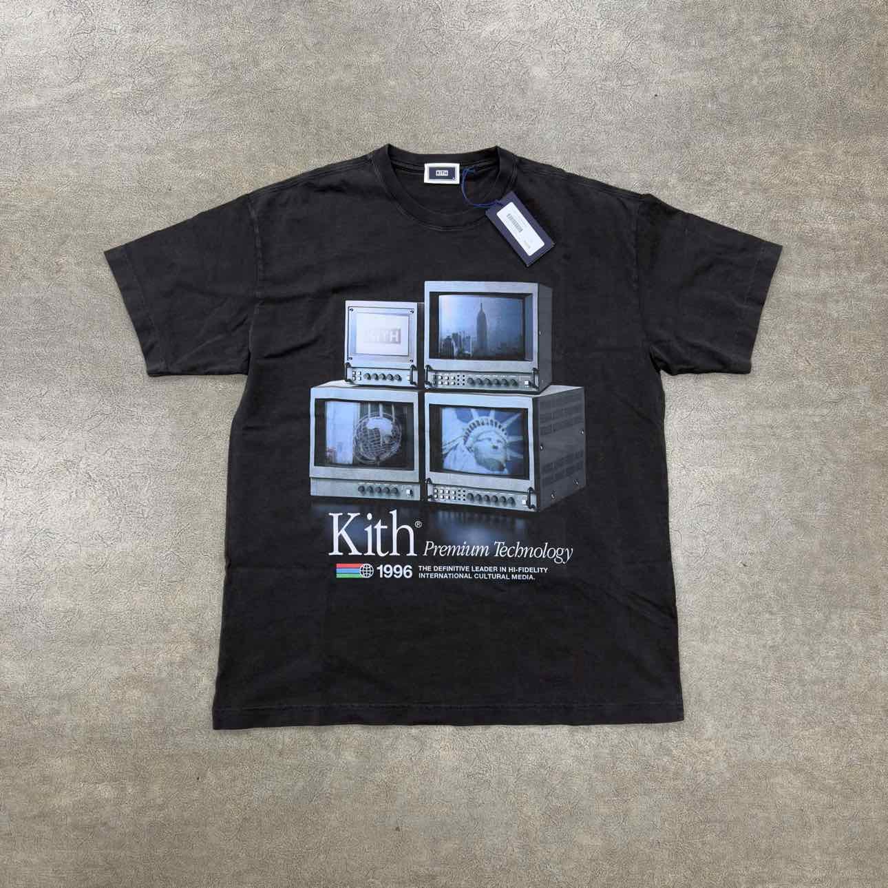 Kith T - Shirt TECHNOLOGY 1996 Black New Size M