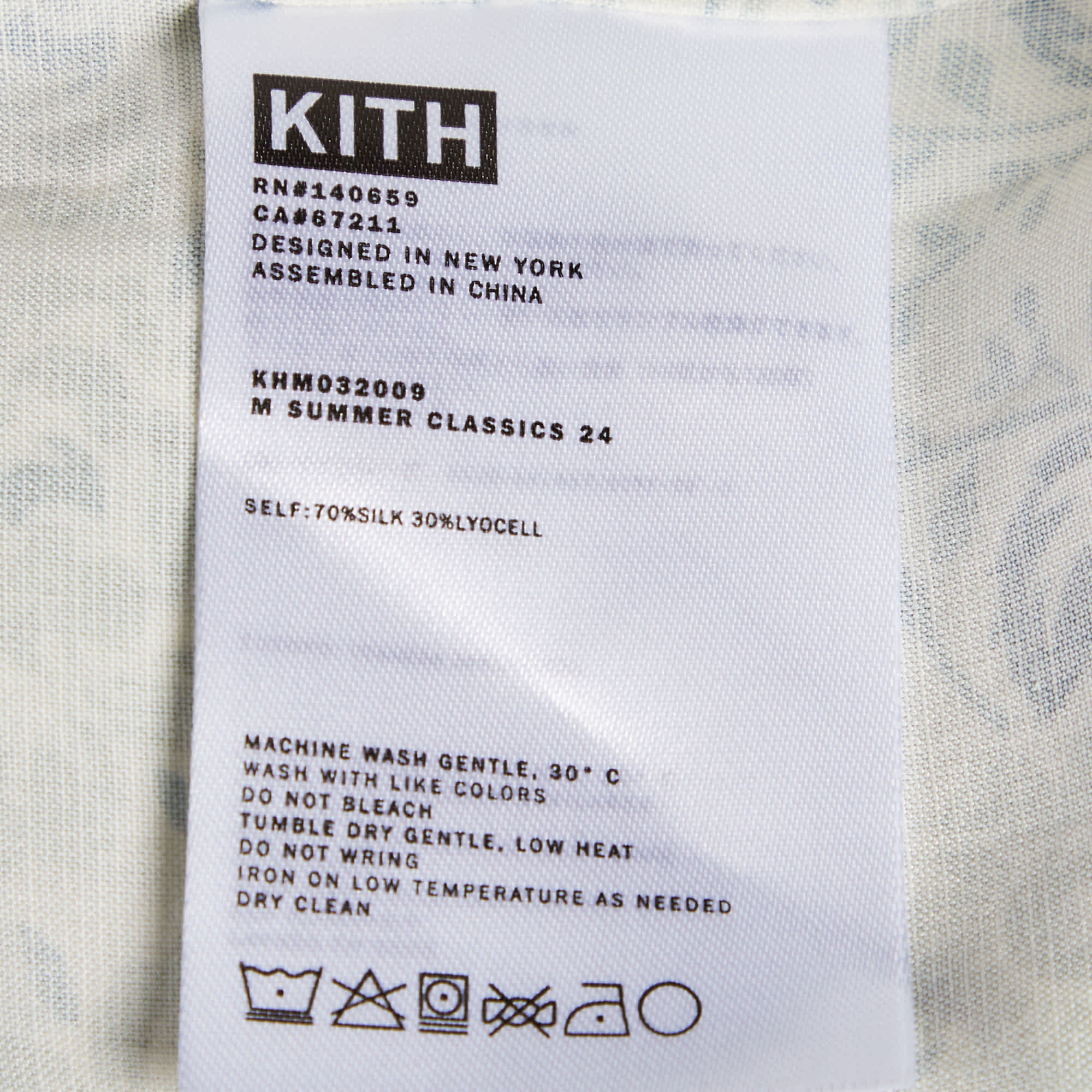 Kith Cream/green Paisley Print Cotton Blend Long Sleeve Shirt