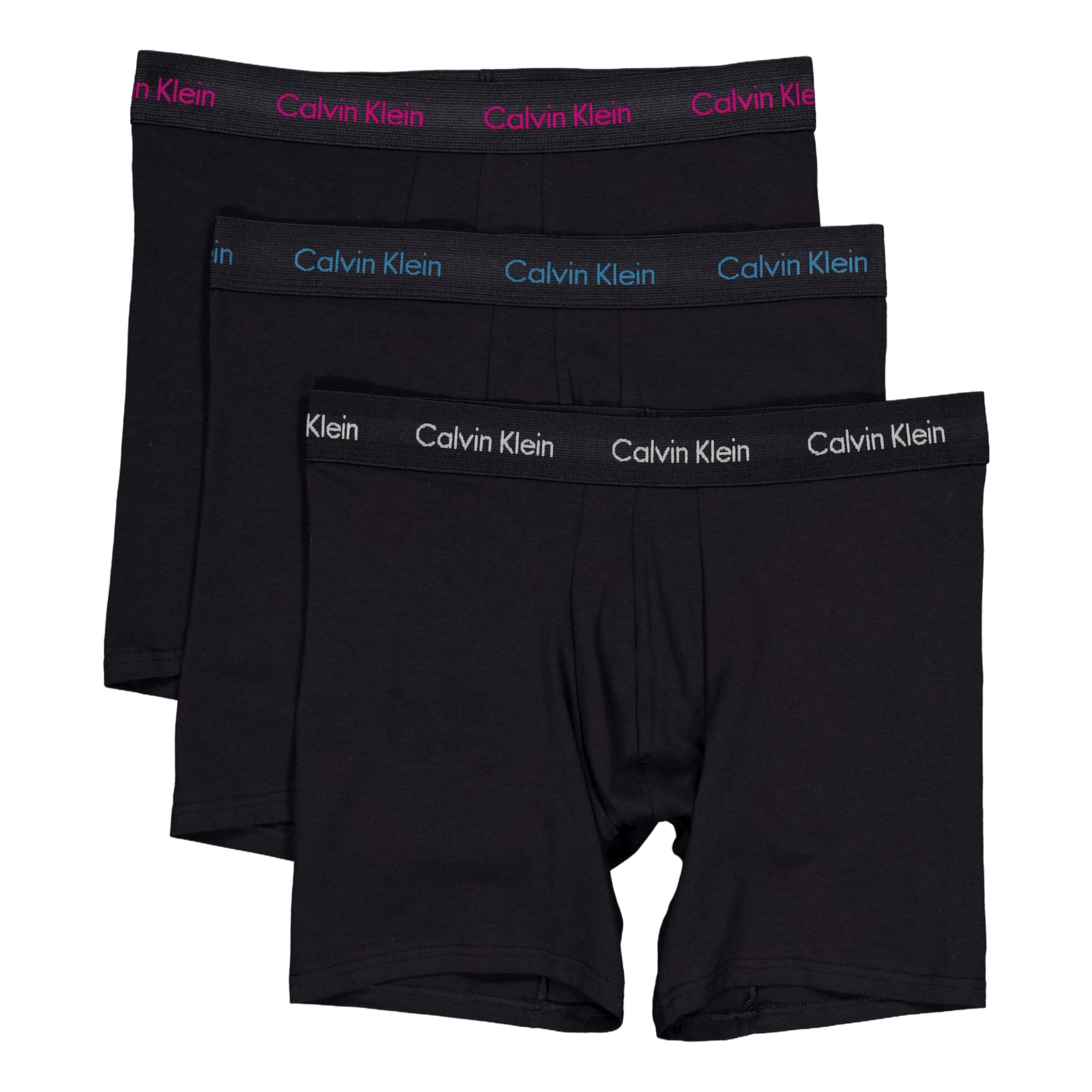 Calvin Klein 3p Boxer Brief B - Auth Gry/chesapk Bay/jwl Lg