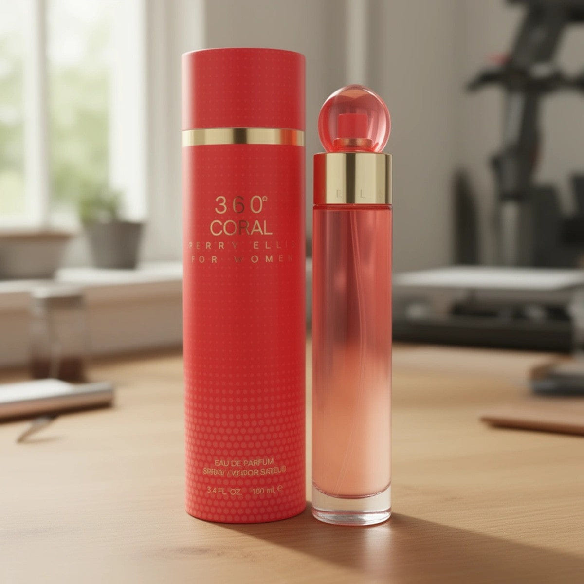Perry Ellis W360RED3.4EDPSPR 3.4 oz Womens 360 Coral Eau De Parfum Spray
