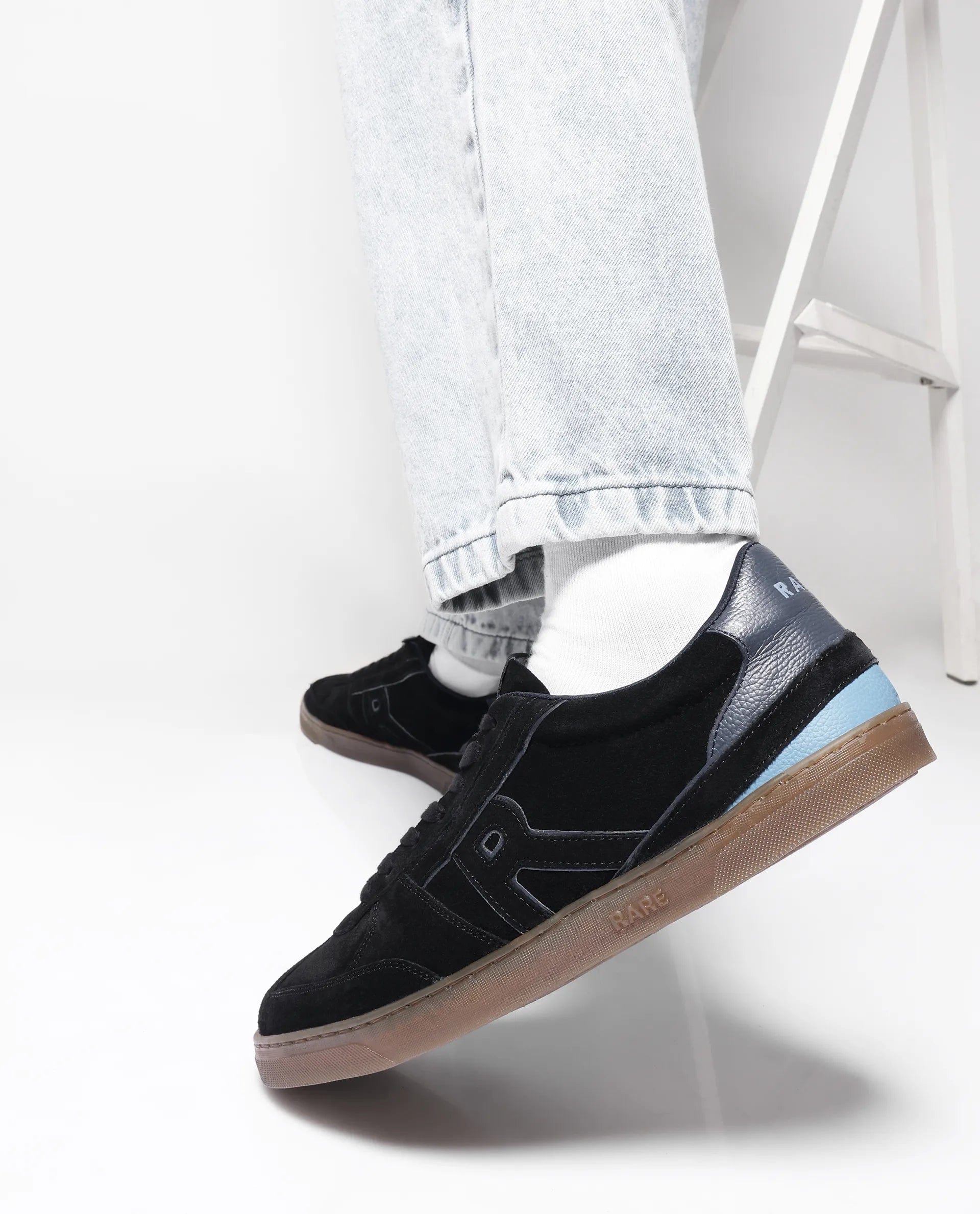 RAREZ Rare Rabbit Men Duai Black Lace - Up Closure Sneaker