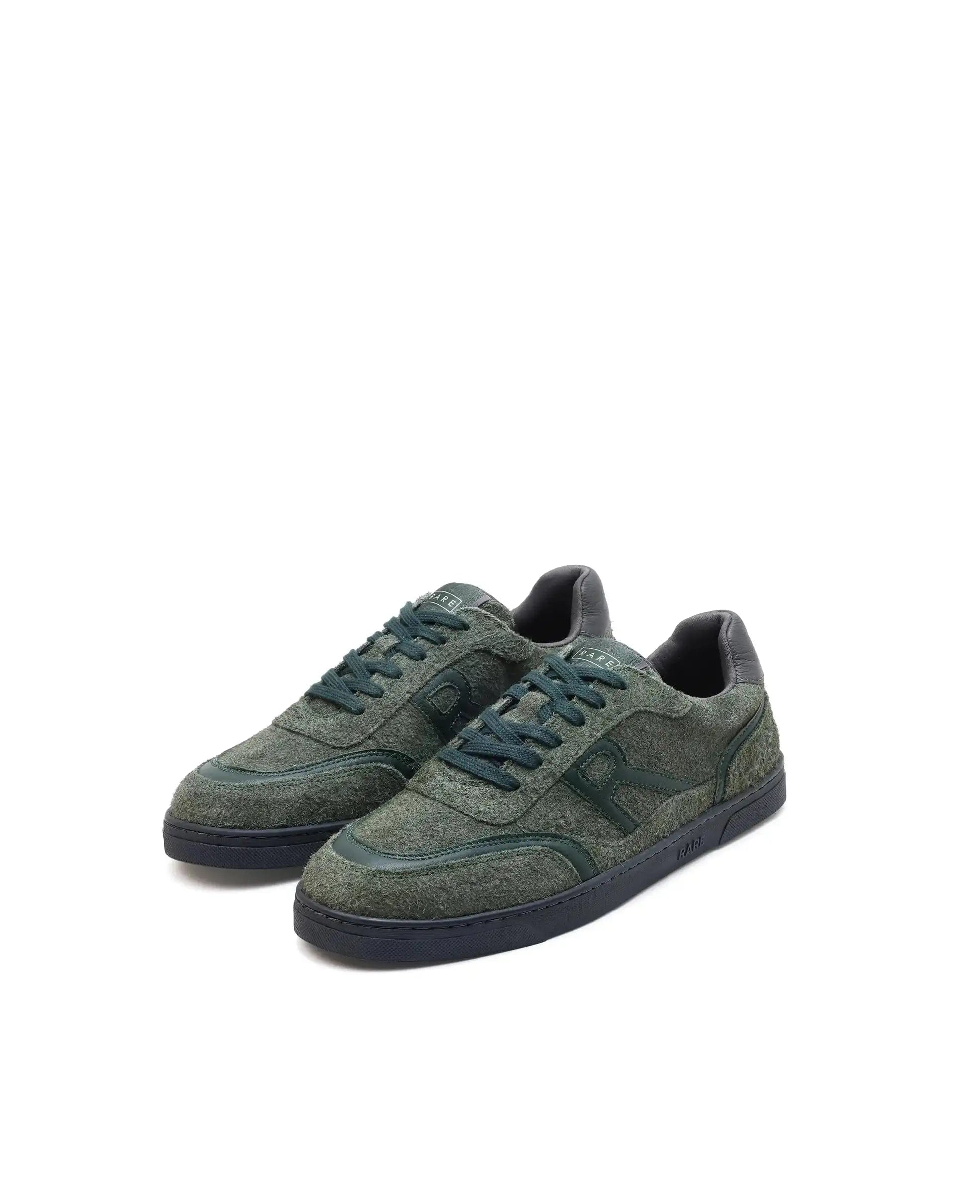 RAREZ Rare Rabbit Men Orla Olive Lace - Up Closure Suede Sneaker