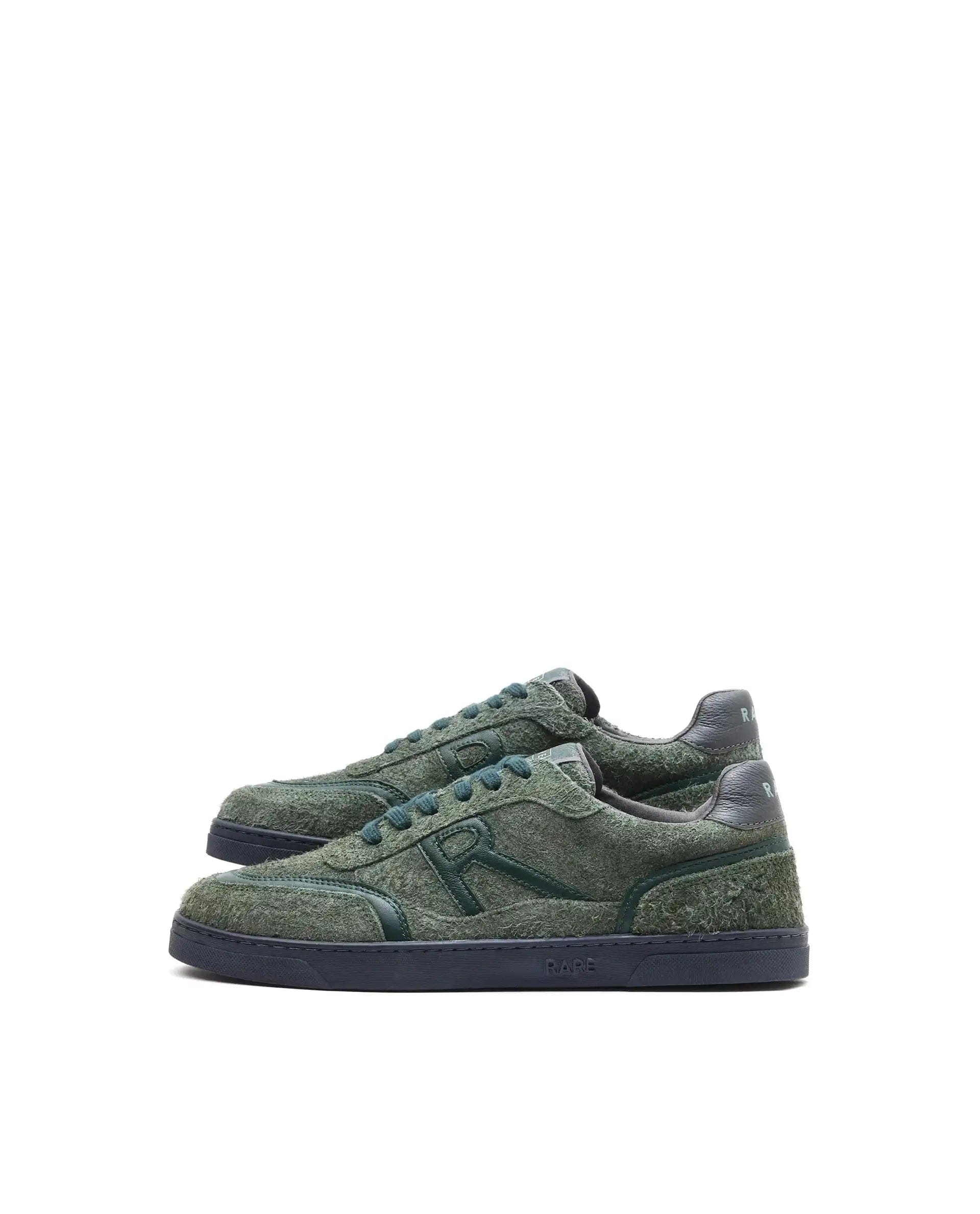 RAREZ Rare Rabbit Men Orla Olive Lace - Up Closure Suede Sneaker