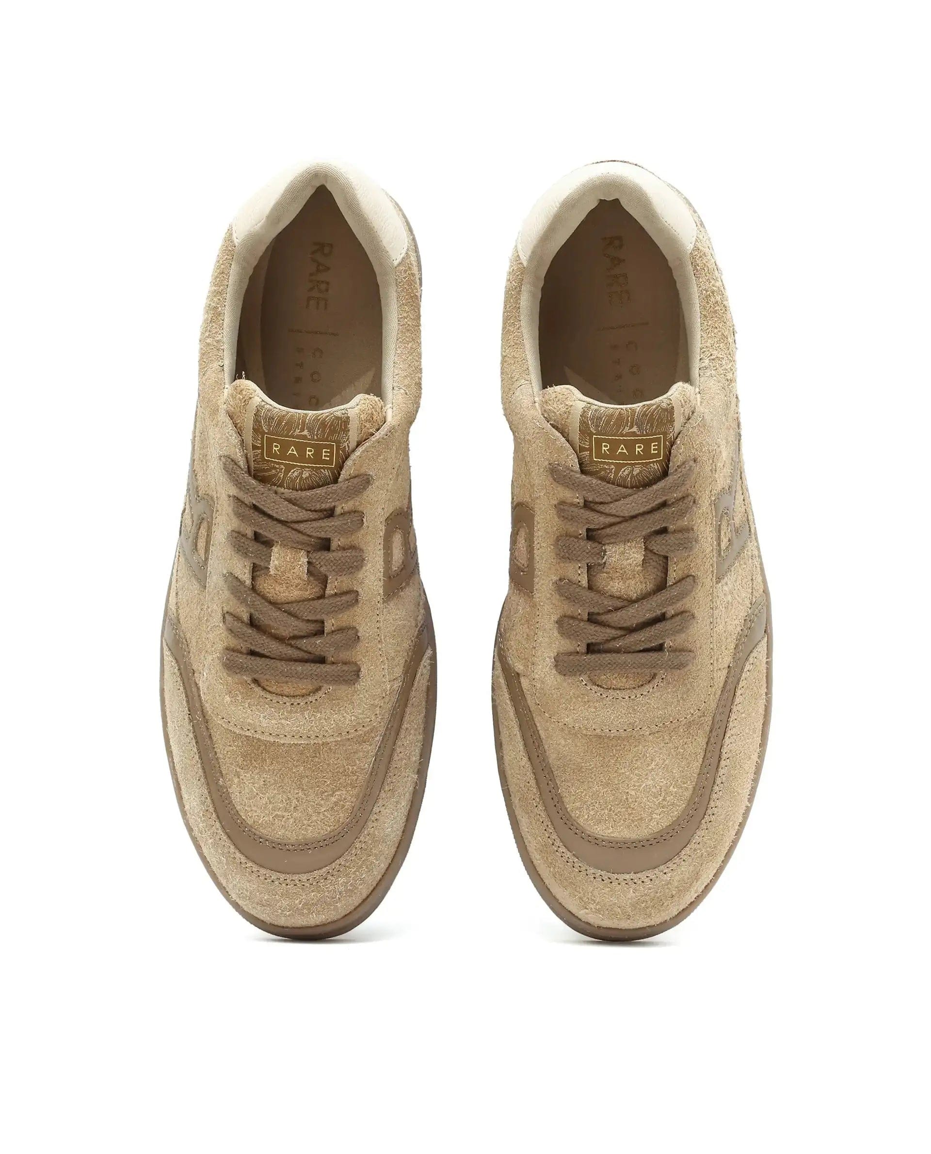 RAREZ Rare Rabbit Men Orla Beige Lace - Up Closure Suede Sneaker