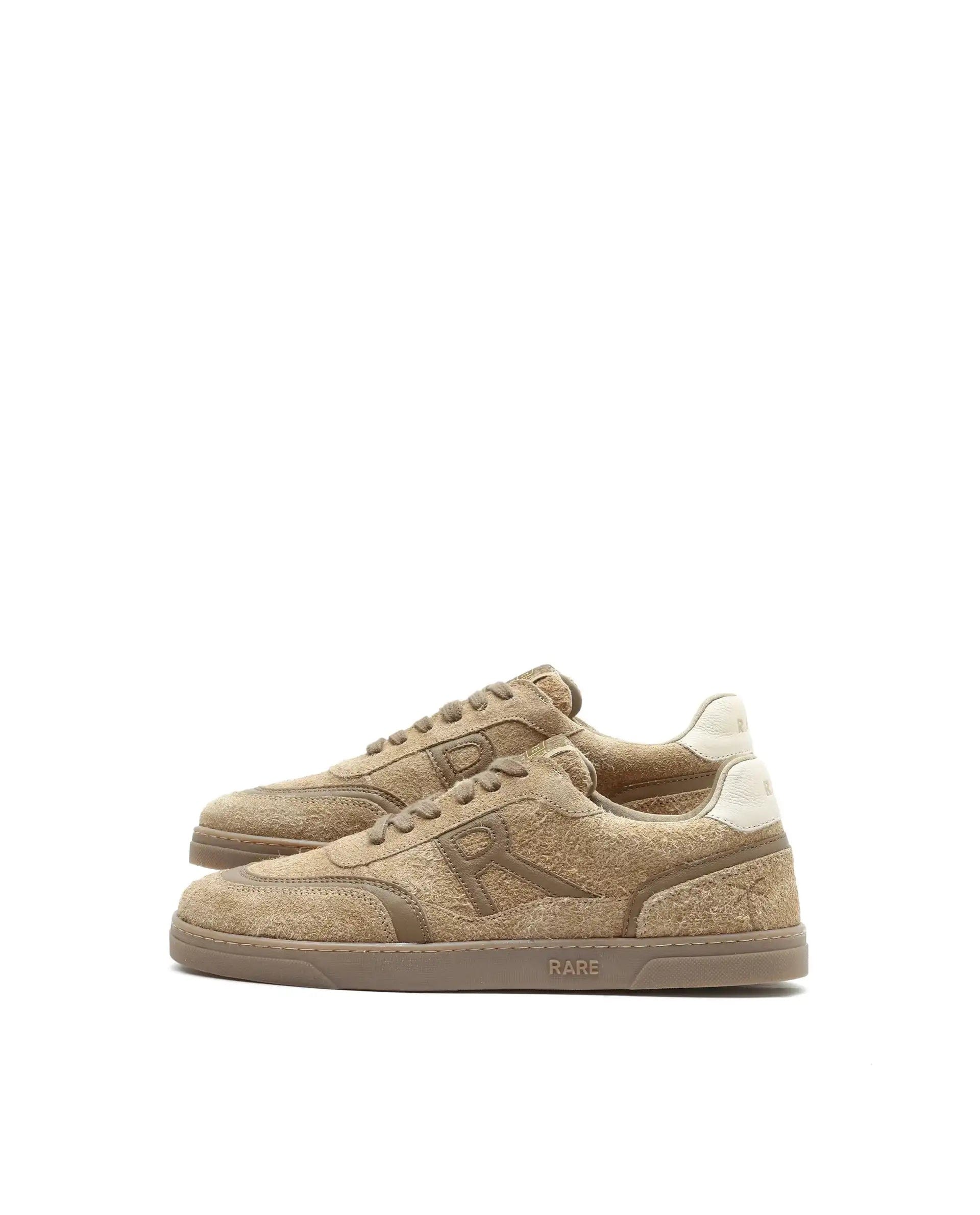 RAREZ Rare Rabbit Men Orla Beige Lace - Up Closure Suede Sneaker
