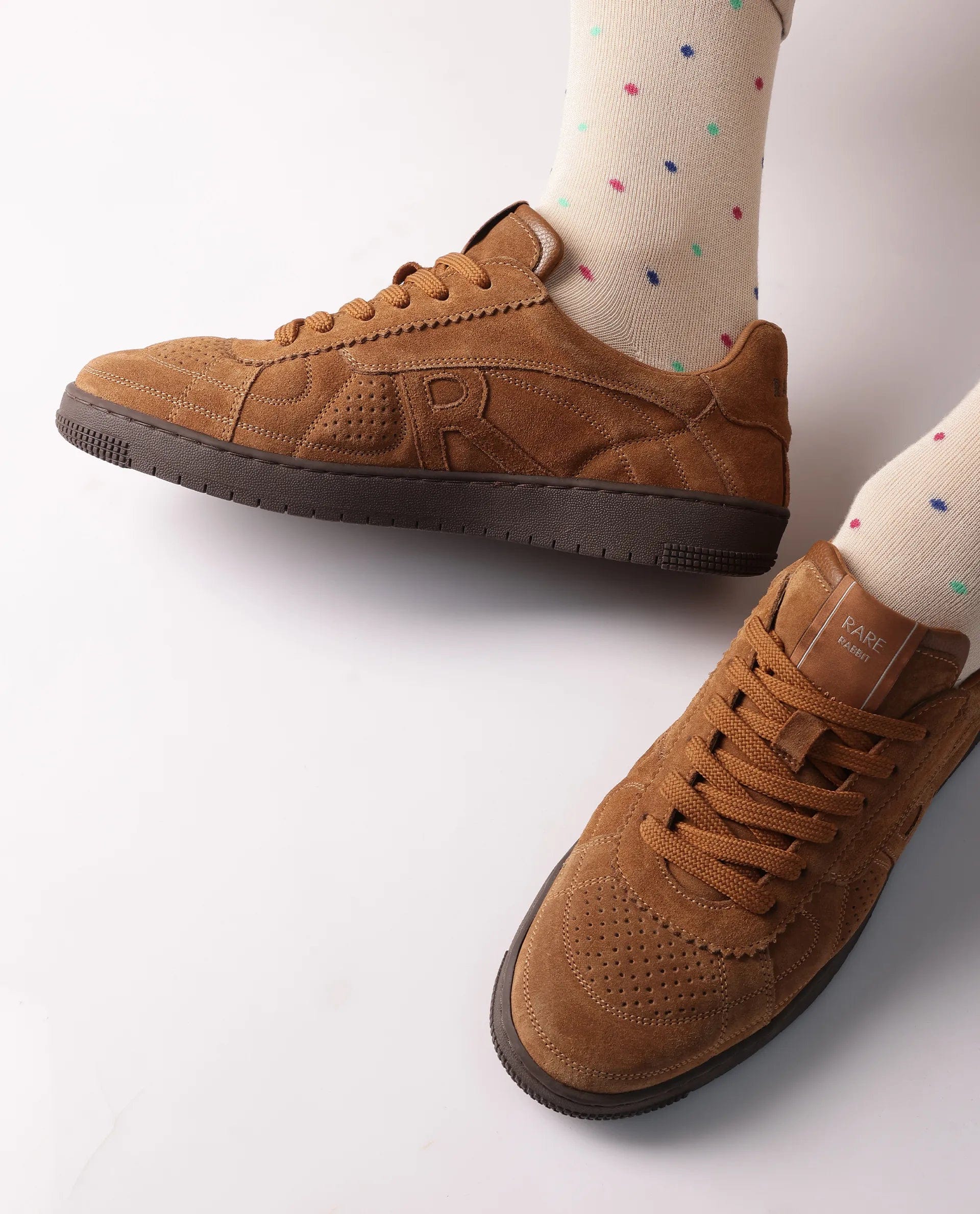RAREZ Rare Rabbit Men Ragner Camel Lace - Up Closure Sneaker