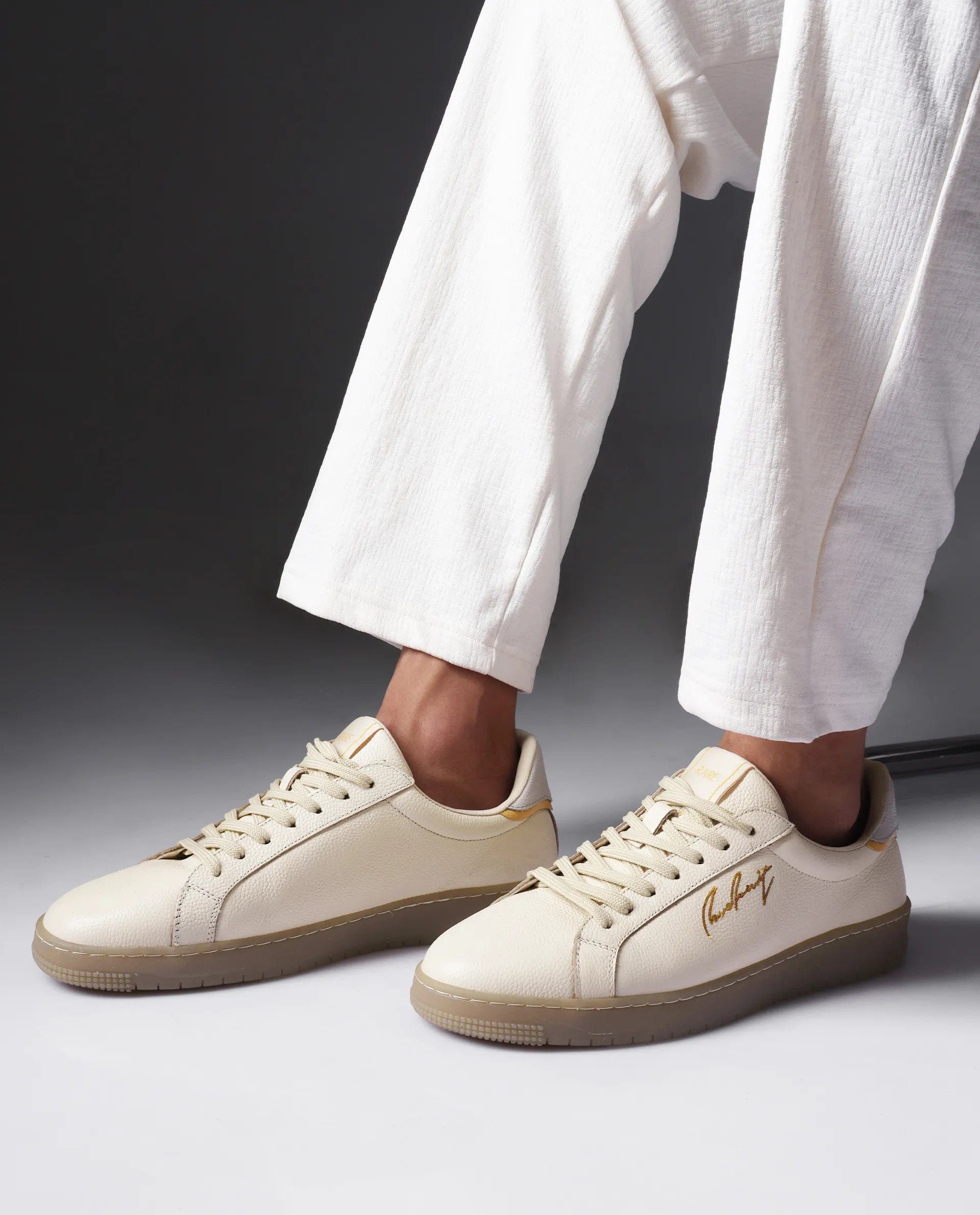 RAREZ Rare Rabbit Men Elton Beige Lace - Up Closure Sneaker
