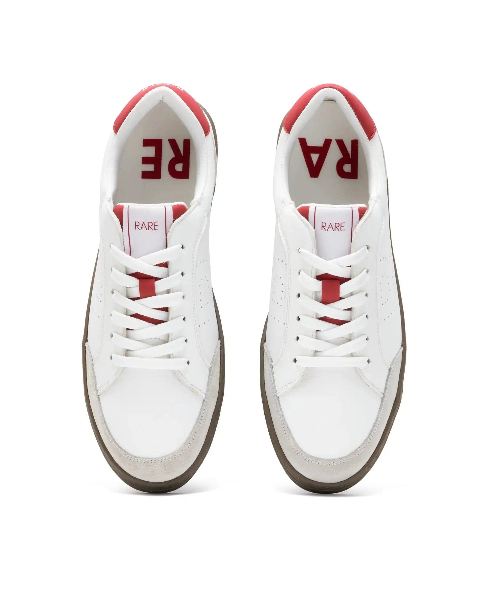 RAREZ Rare Rabbit Men's Knox Red Micro Fiber Causal Sneaker