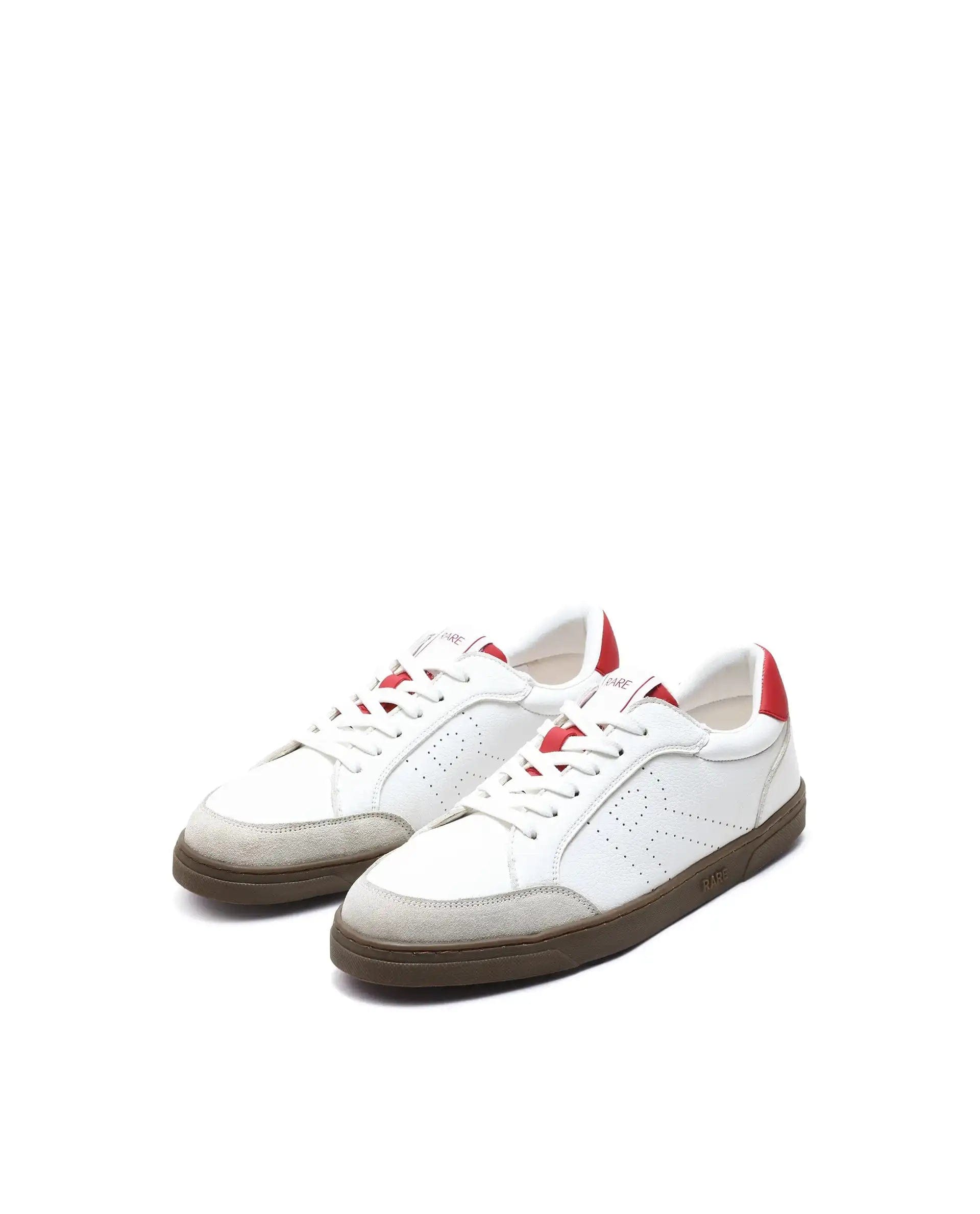 RAREZ Rare Rabbit Men's Knox Red Micro Fiber Causal Sneaker