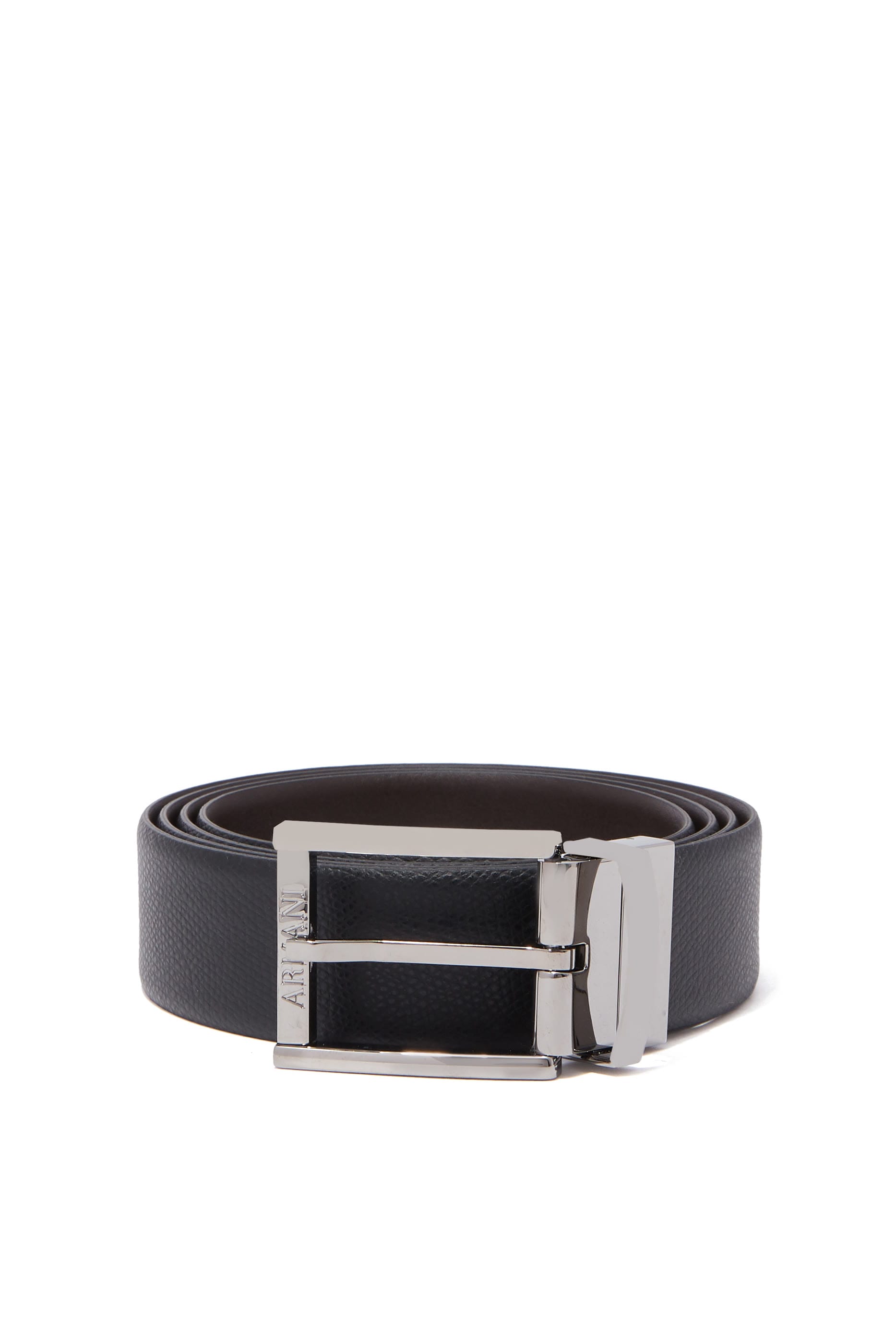 Emporio Armani Reversible Leather Buckle Belt