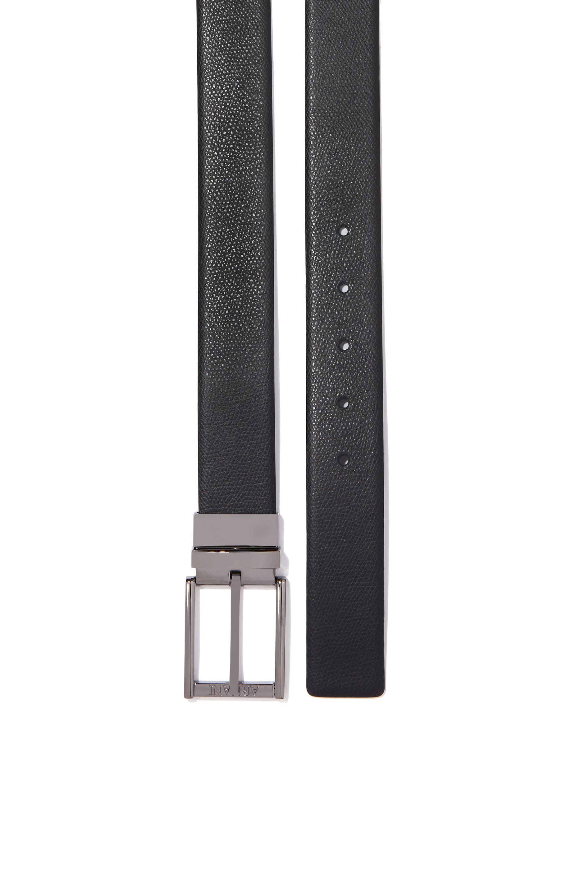 Emporio Armani Reversible Leather Buckle Belt