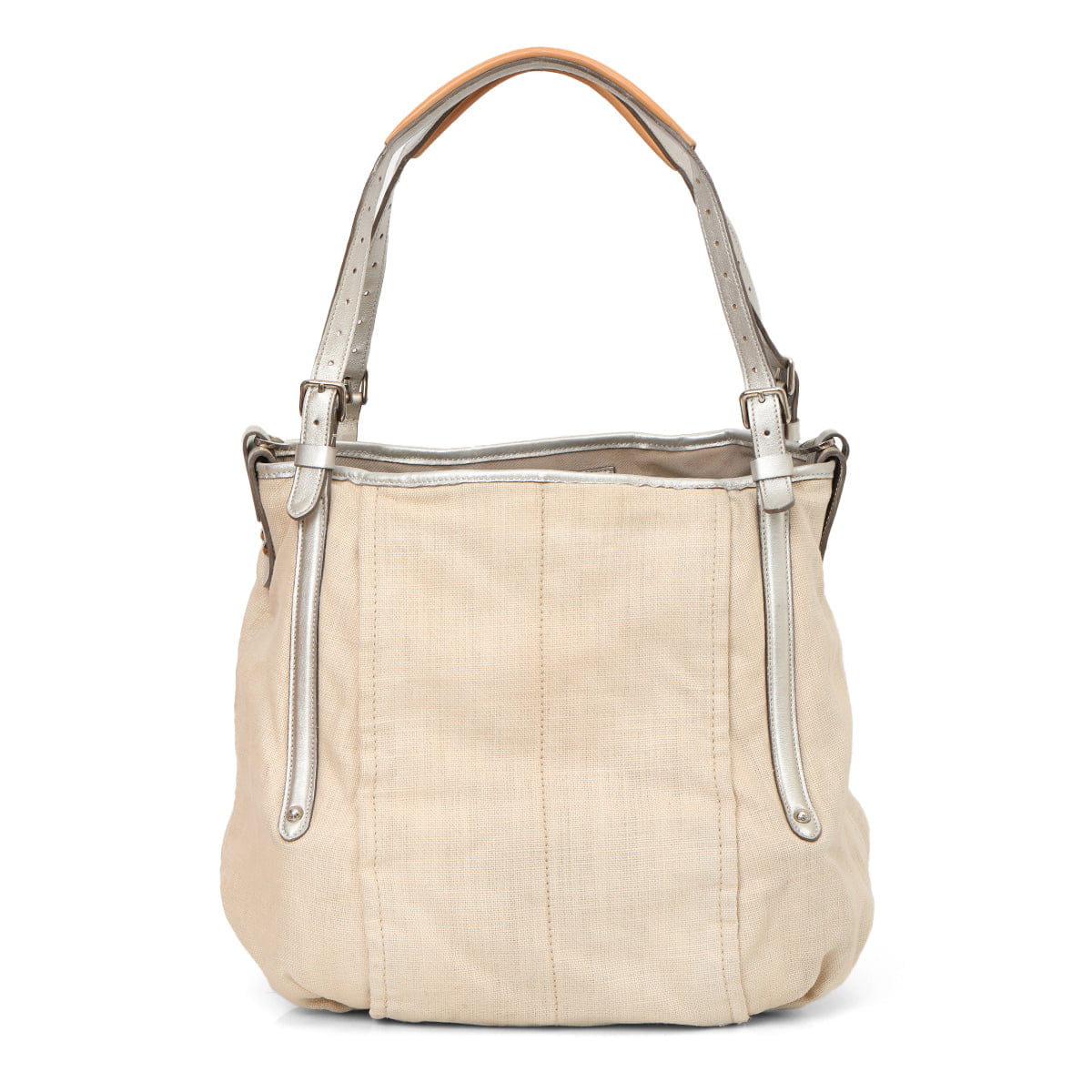 Tods Beige Linen G - Line Easy Sacca Grande Tote Bag