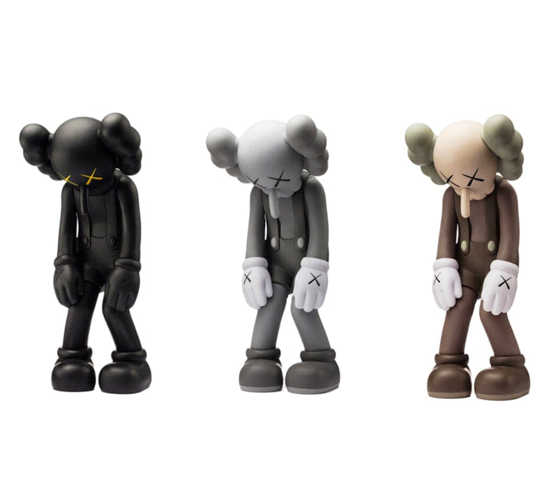 KAWS Small Lie Companion Vinyl Figure Black/Grey/Brown Set
