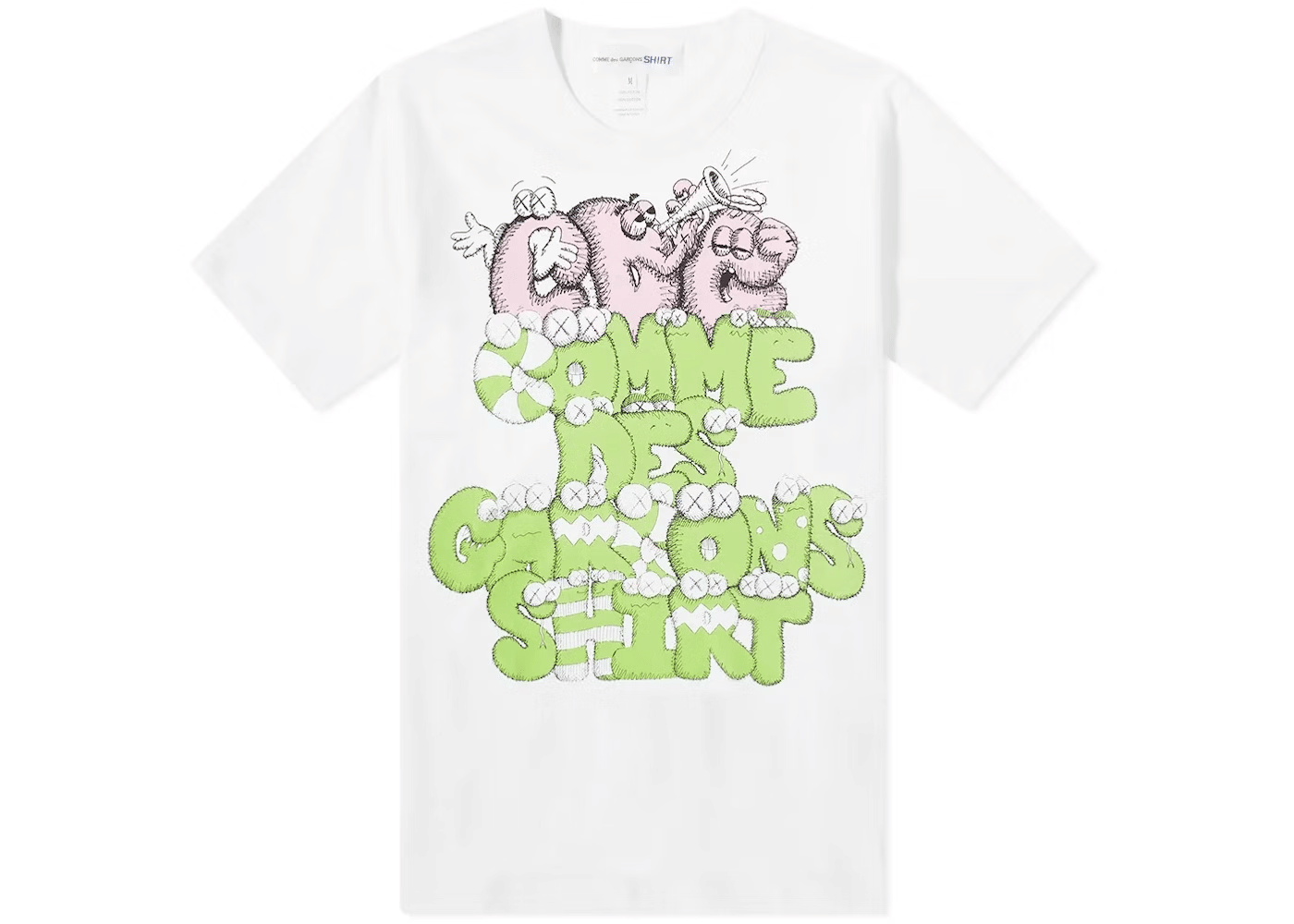 KAWS Comme Des Garcons x Kaws Fuzzy Logo Green