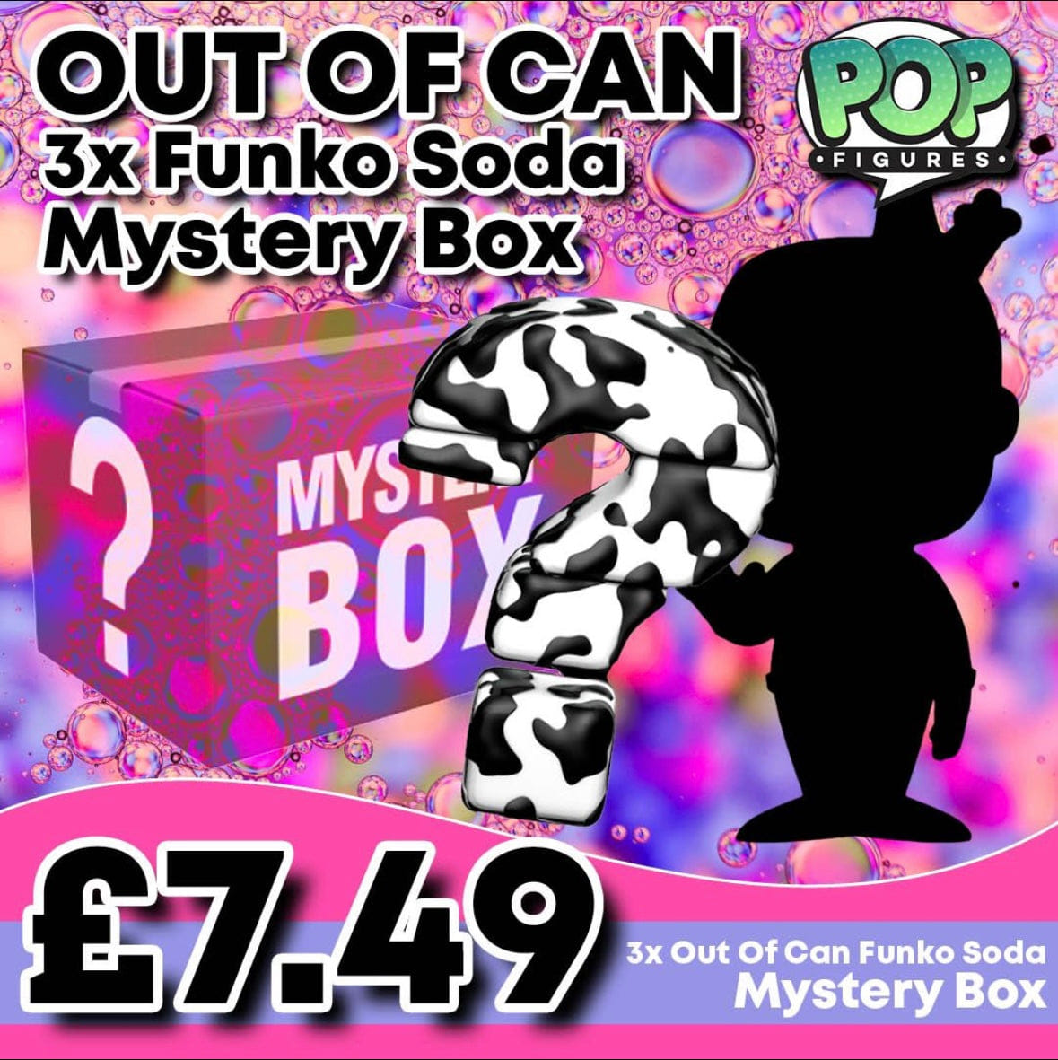Funko 3x Out of Can Mystery Funko Soda Figures