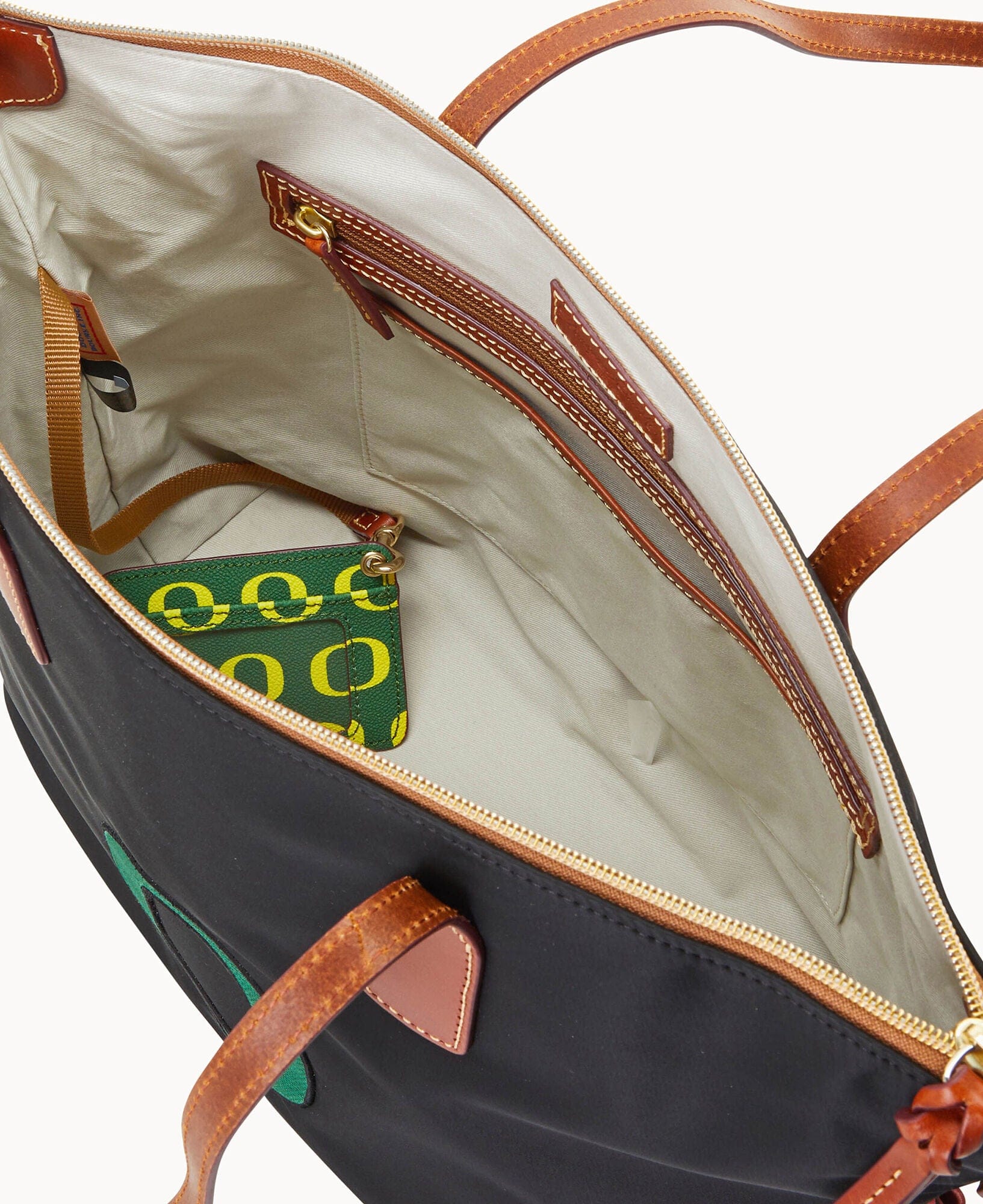 Dooney & Bourke Collegiate University of Oregon Top Zip Tote
