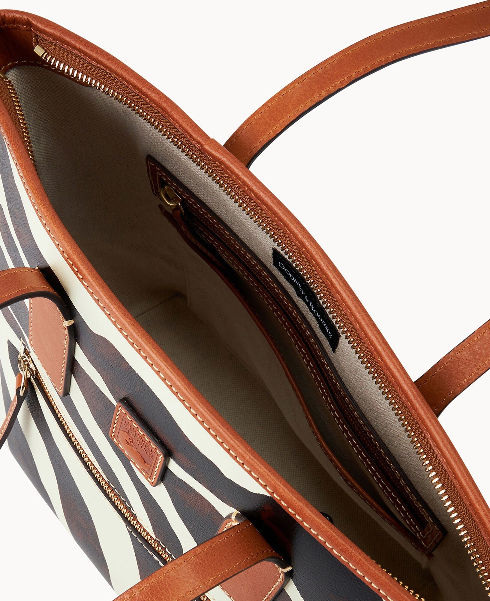 Dooney & Bourke Zebra Leather Small Tote