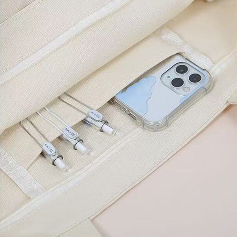 WHITE* Authentic Miffy White Canvas Tote Bag Large Capacity Shoulder Bag