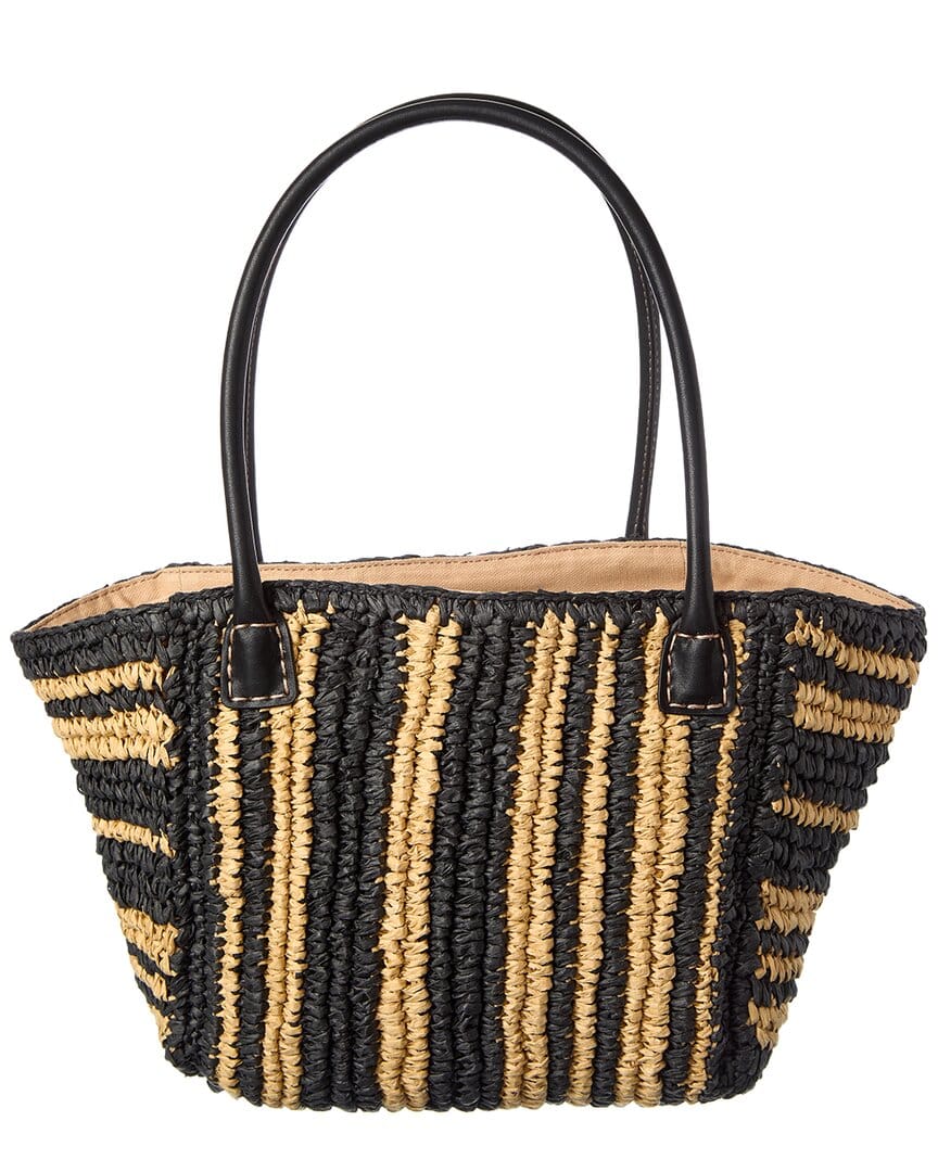 Madewell Mini Straw & Leather Tote