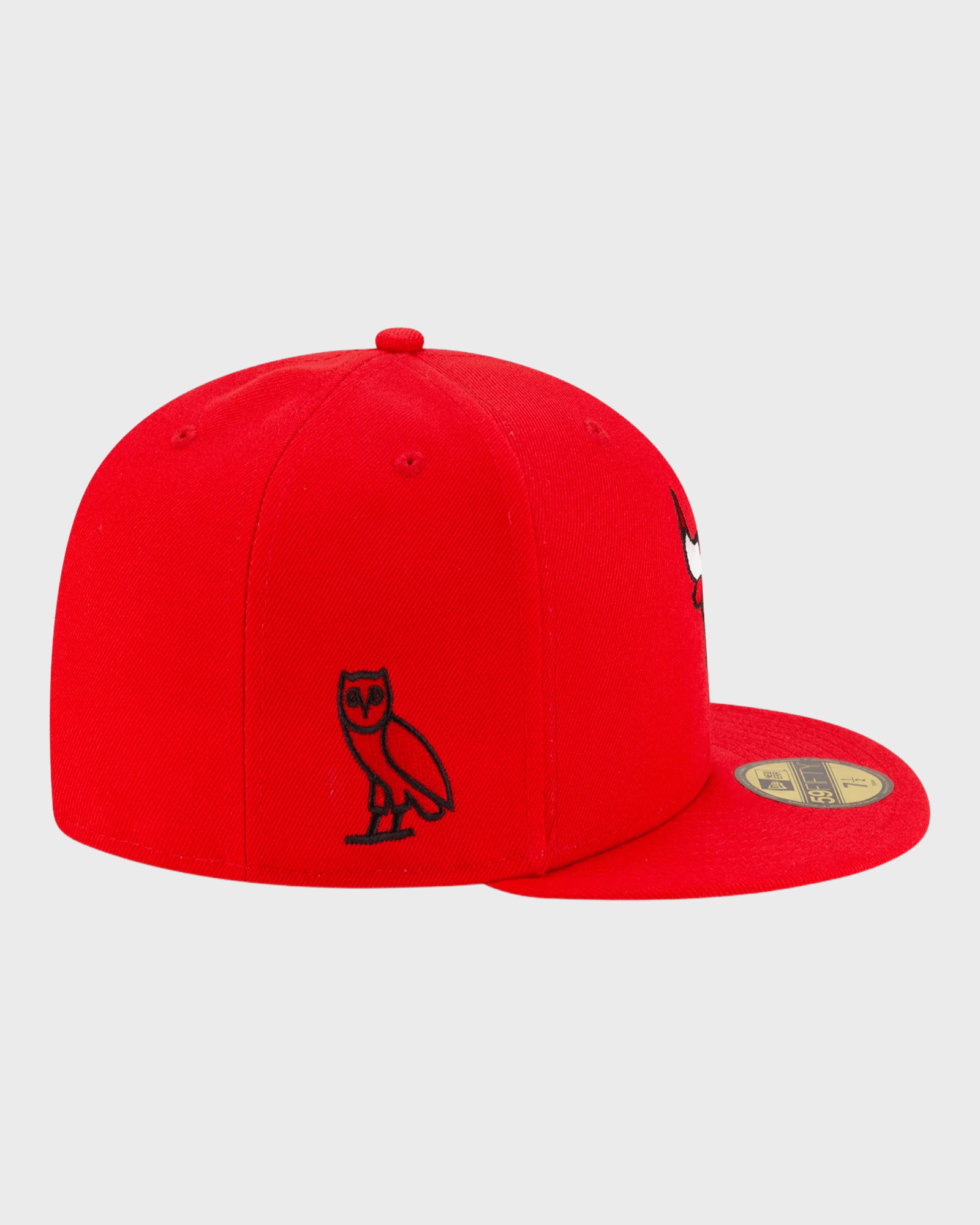 OVO x NEW ERA 59FIFTY Fitted Chicago Bulls Hat Red