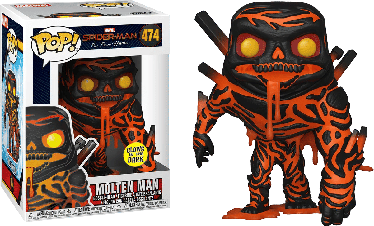 Funko Spider - Man: Far From Home - Molten Man Glow US Exclusive Pop! Vinyl
