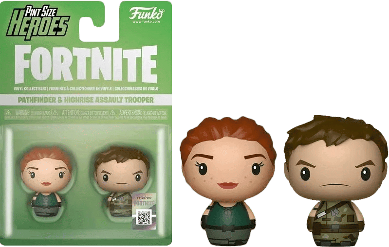 Funko Fortnite - Pathfinder & Highrise Assault Trooper Pint Size Hero 2 - pack