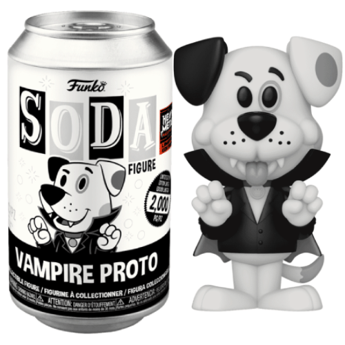 Funko Soda Vampire Proto Black & White, Sealed - 2023 Heavy Metal Halloween Exclusive