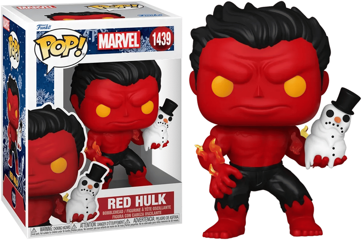 Funko Marvel - Red Hulk with Snowman (Holiday) Pop! Vinyl