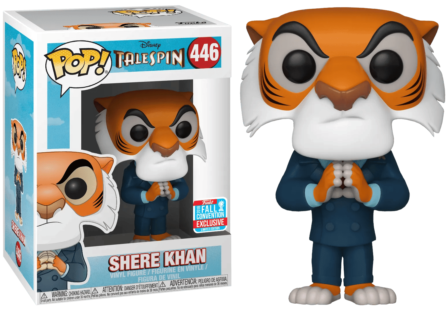 Funko TaleSpin - Shere Khan Hands Together NYCC 2018 Exclusive Pop! Vinyl