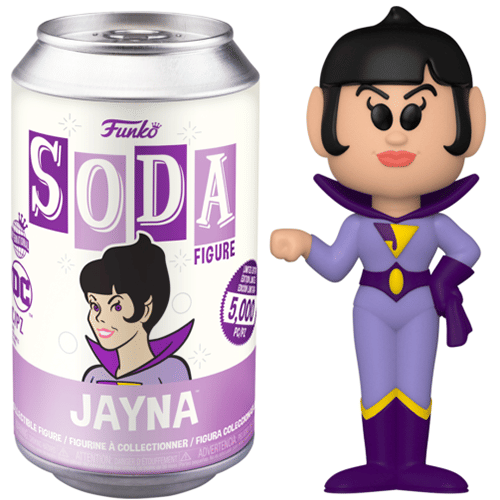 Funko Soda Jayna Wonder Twins, International, Sealed **Shot at Chase, Dented**