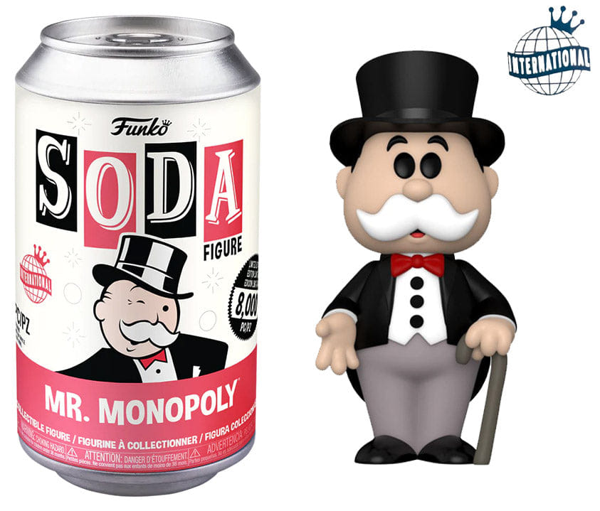 Funko Soda Mr. Monopoly International, Sealed **Shot at Chase, Dented**