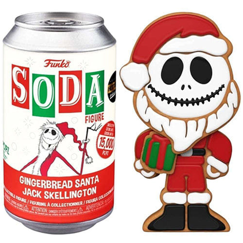 Funko Soda Gingerbread Santa Jack Skellington Opened - Hot Topic Exclusive