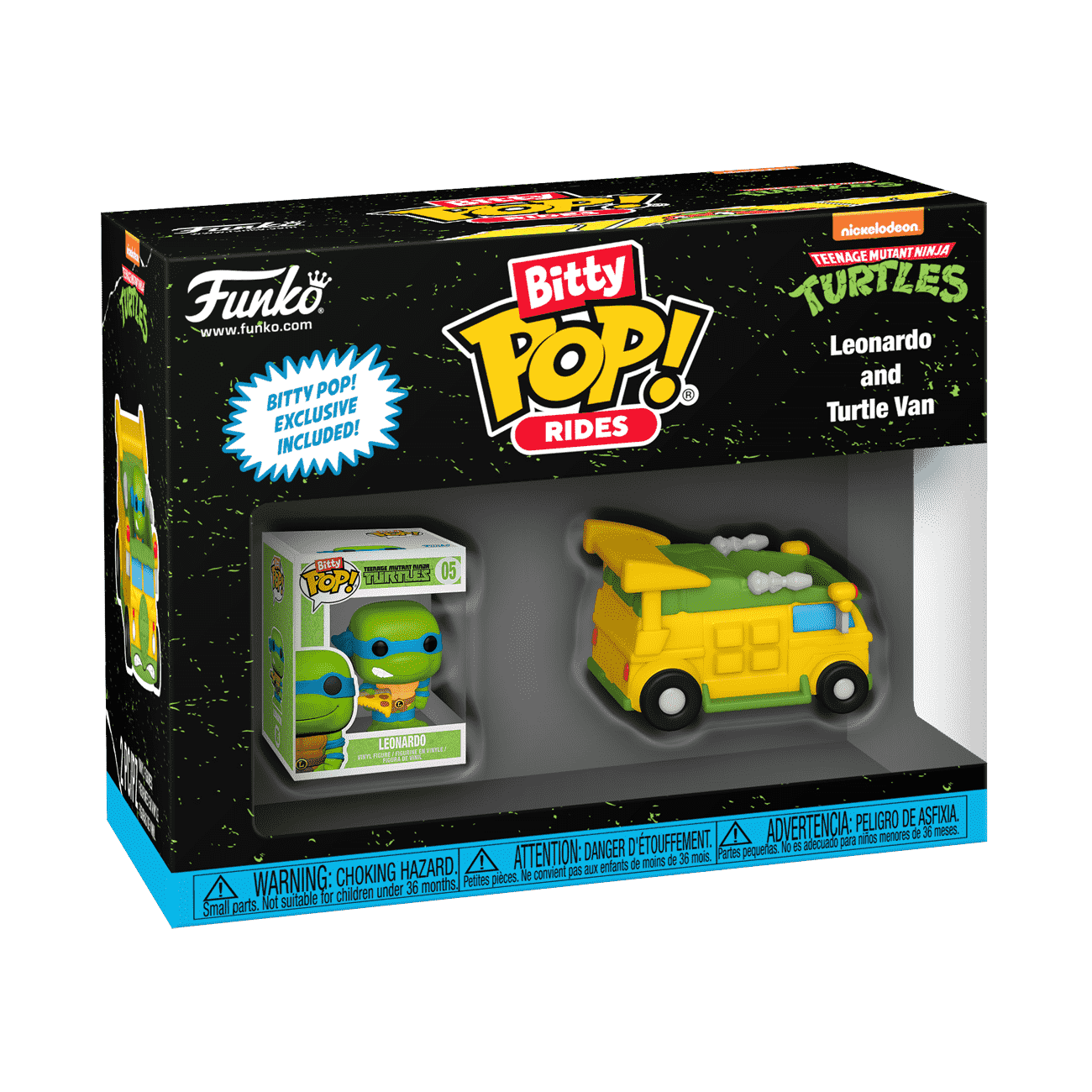 Funko Bitty Pop! Leonardo and Turtle Van Rides