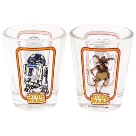 Funko R2 - D2 & Salacious B. Crumb Shot Glasses 2 - Pack - Smuggler's Bounty Exclusive