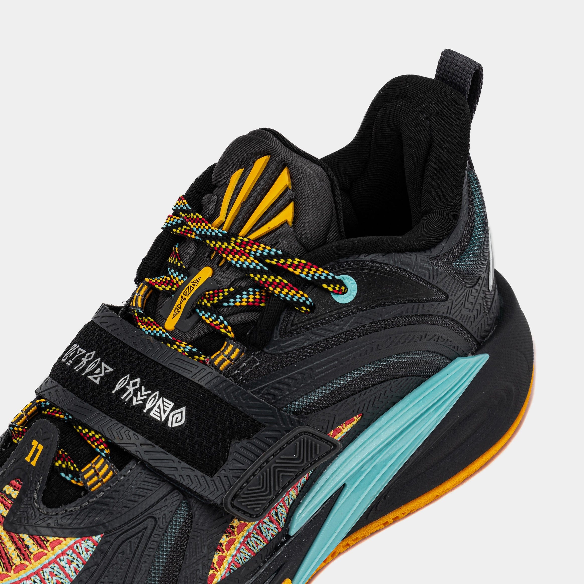 Anta Kai 1 Sacred Bond Grade School Lifestyle Shoes (Black/Teal/Gold)