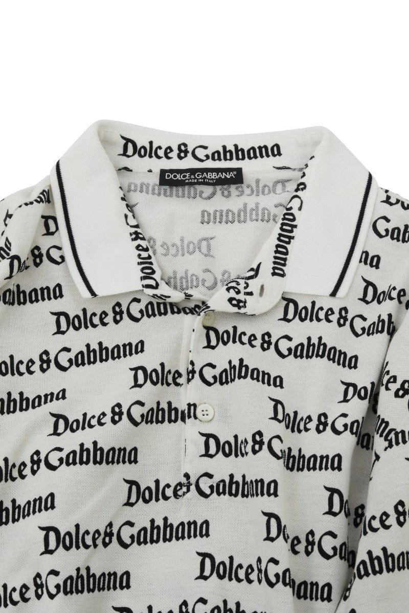 Dolce & Gabbana Size L Logo Polo T-Shirt