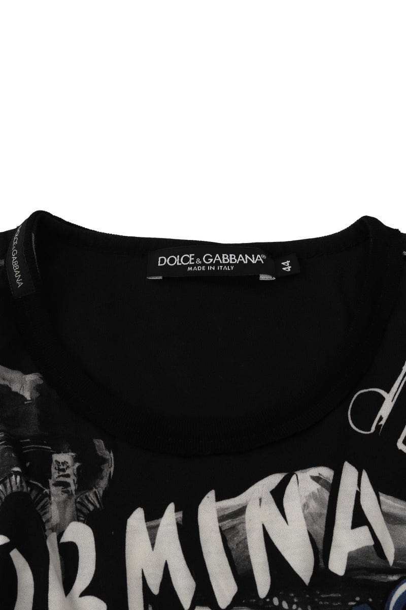 Dolce & Gabbana Size L Designer Printed T - Shirt